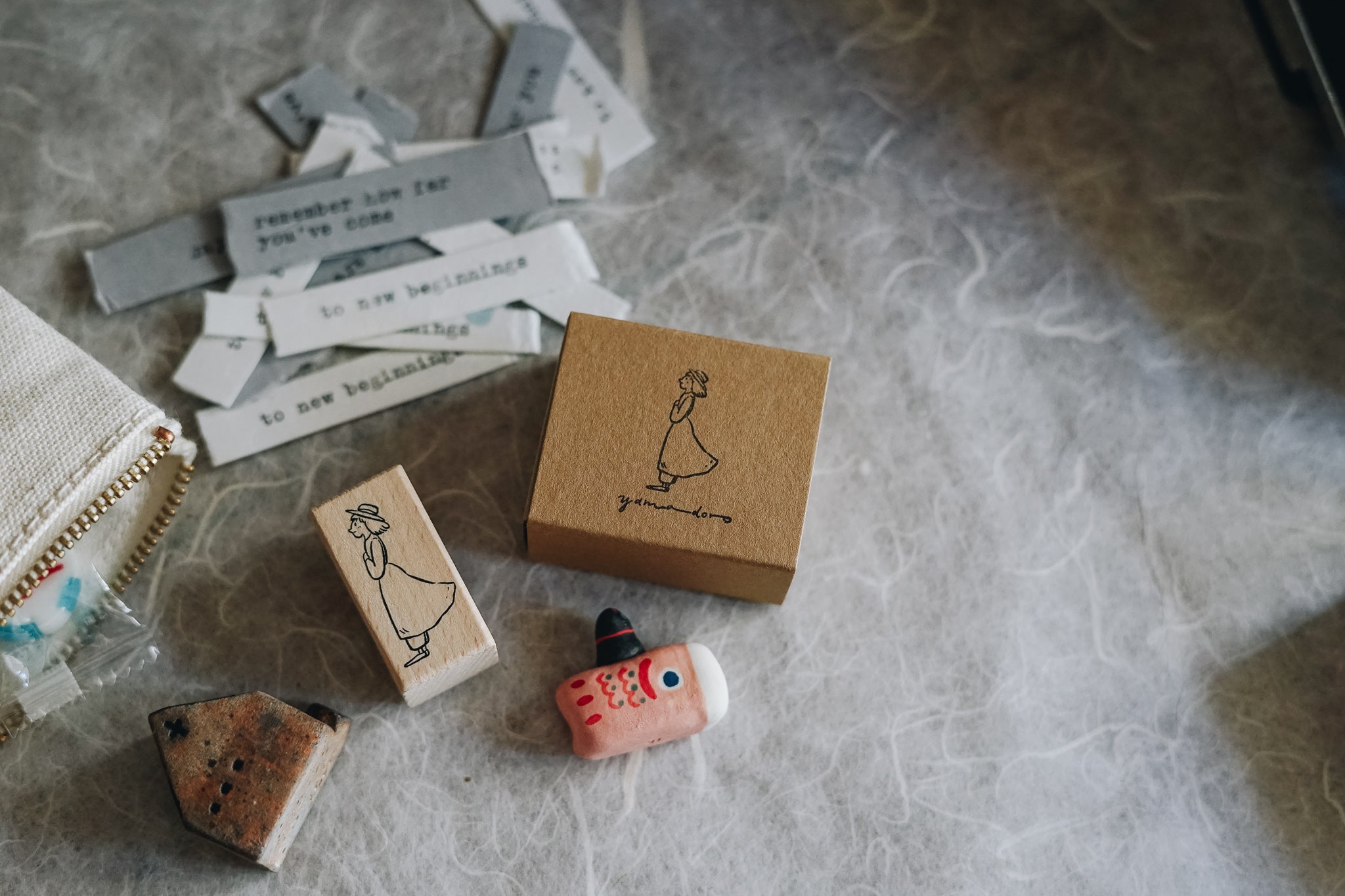 Yamadoro Ready? Go! Rubber Stamp - Smidapaper Ikigai Shop