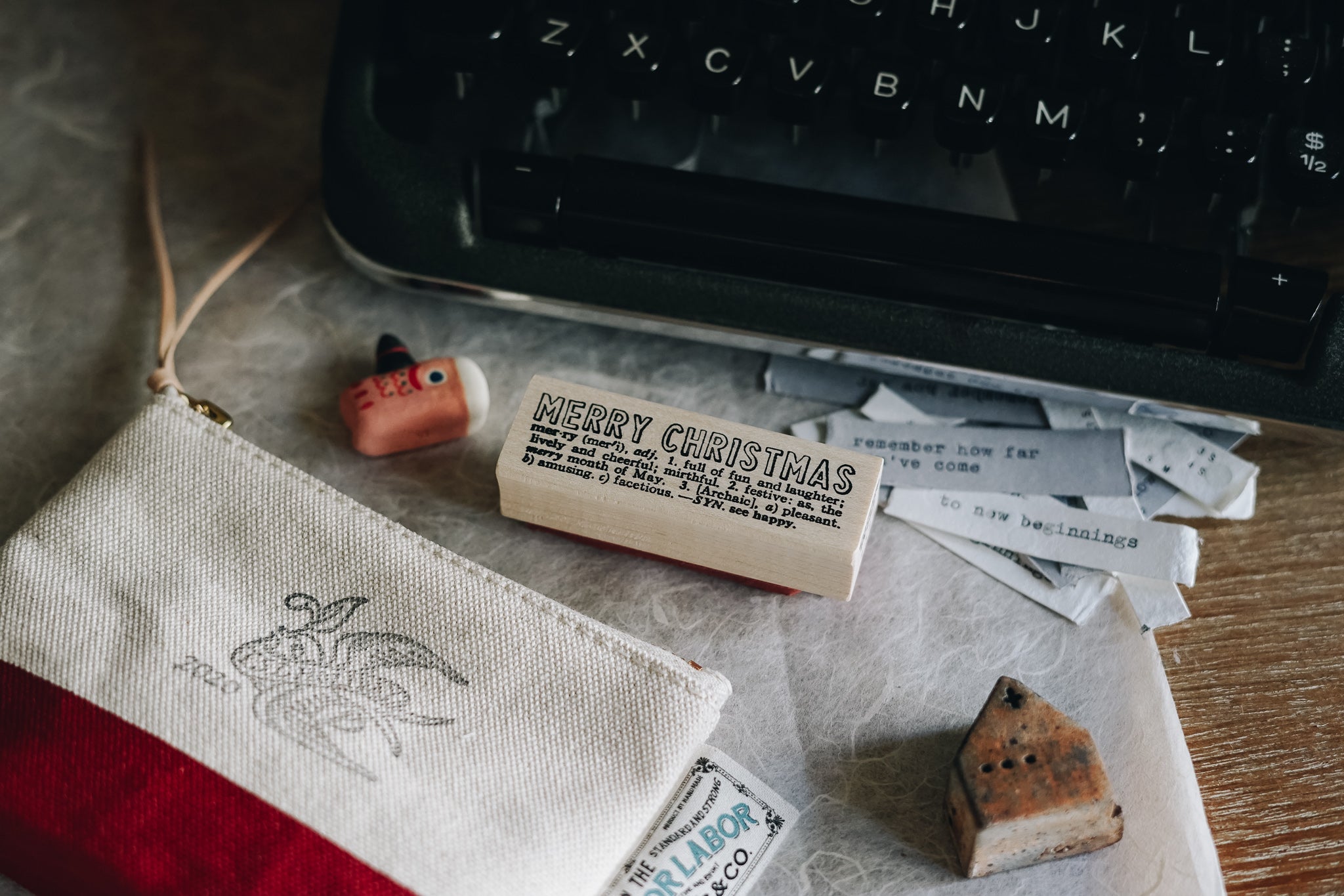 Catslife Press Merry Christmas Rubber Stamp - Smidapaper Ikigai Shop