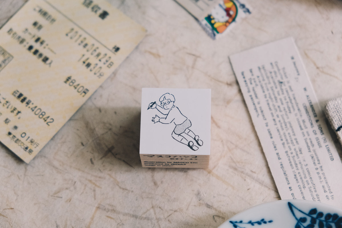 Rakukaki Rubber Stamp - Smidapaper Ikigai Shop
