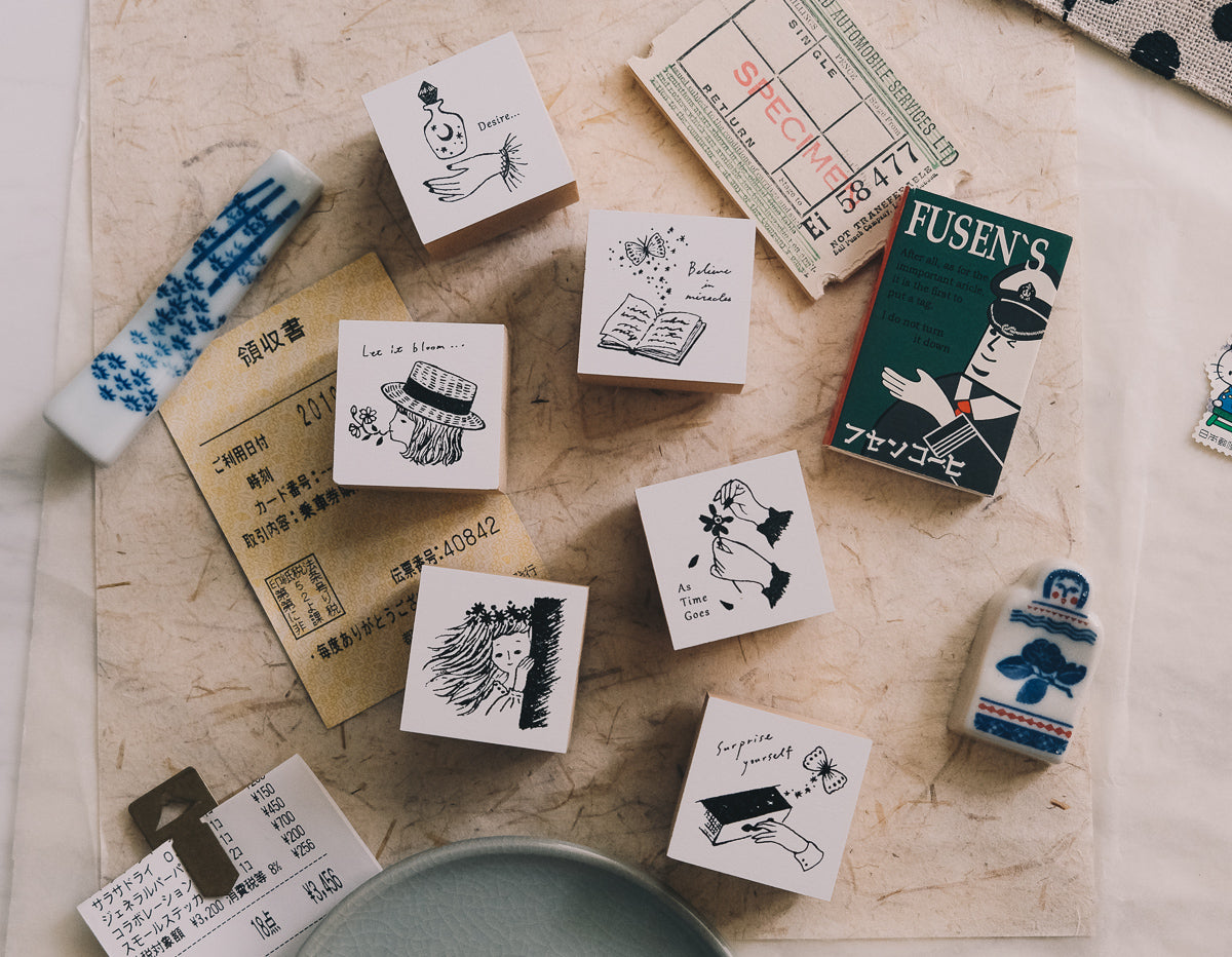 Nico Neco x deguchi Vol. 2 Surprise Yourself Rubber Stamp - Smidapaper Ikigai Shop