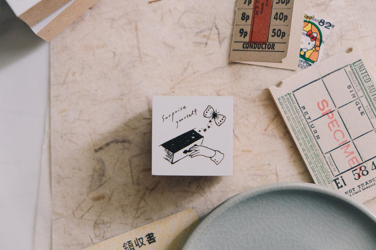 Nico Neco x deguchi Vol. 2 Surprise Yourself Rubber Stamp - Smidapaper Ikigai Shop
