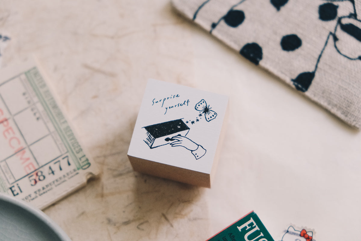 Nico Neco x deguchi Vol. 2 Surprise Yourself Rubber Stamp - Smidapaper Ikigai Shop