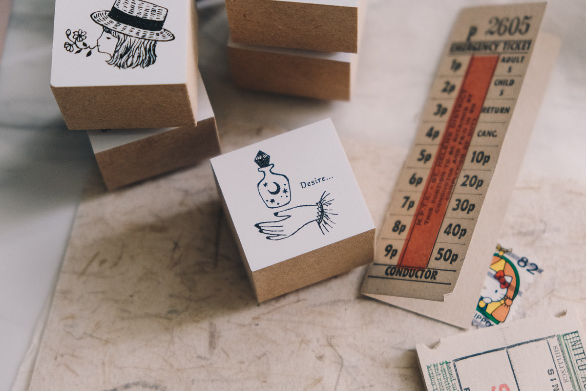 Nico Neco x deguchi Vol. 2 Desire Rubber Stamp - Smidapaper Ikigai Shop