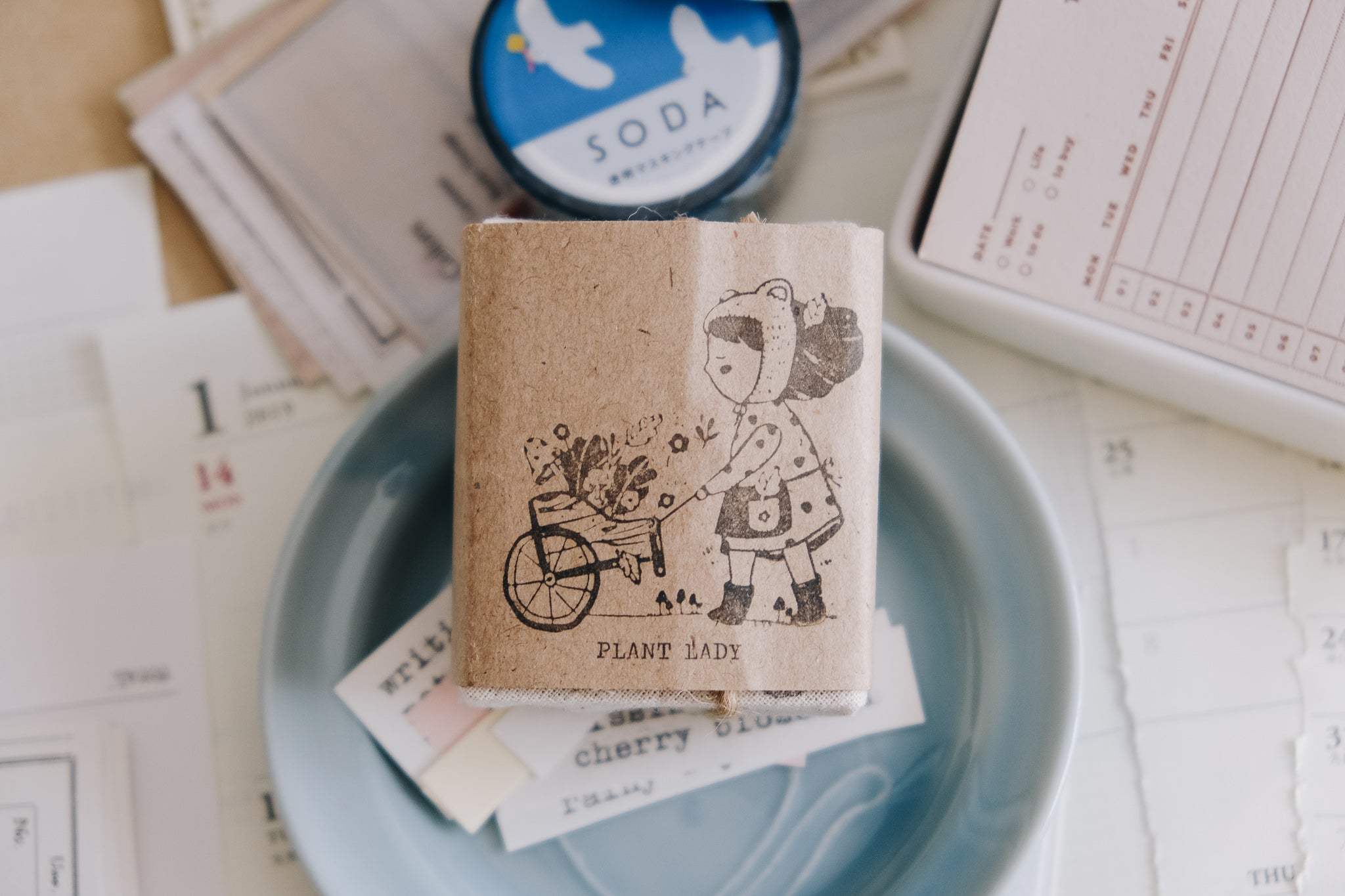 Black Milk Project Rubber Stamp - Plant Lady - Smidapaper Ikigai Shop