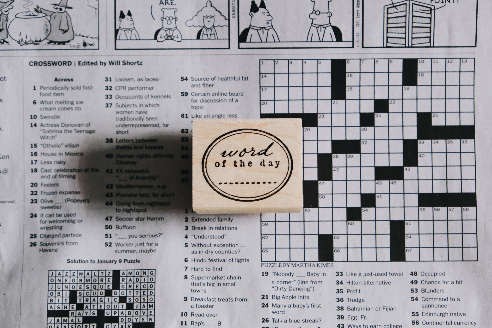 Catslife Press Word of the Day Rubber Stamp - Smidapaper Ikigai Shop