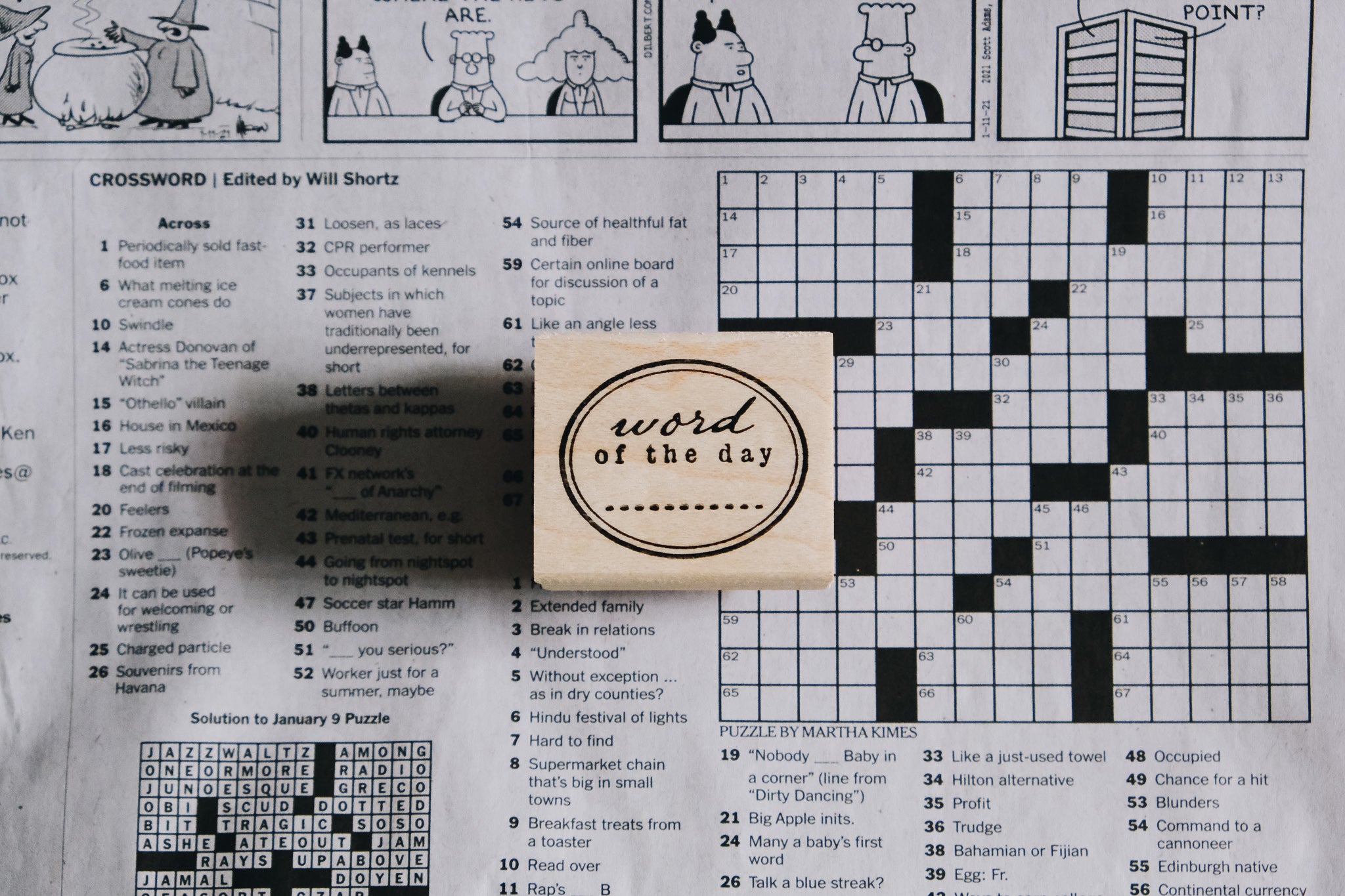 Catslife Press Word of the Day Rubber Stamp - Smidapaper Ikigai Shop