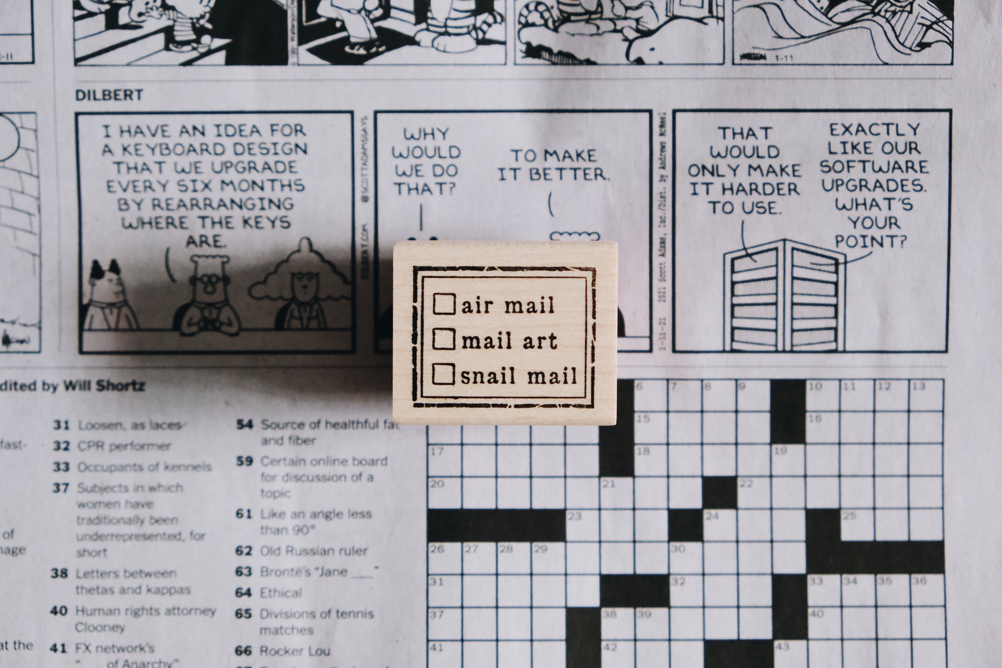 Catslife Press Mail Label Rubber Stamp - Smidapaper Ikigai Shop