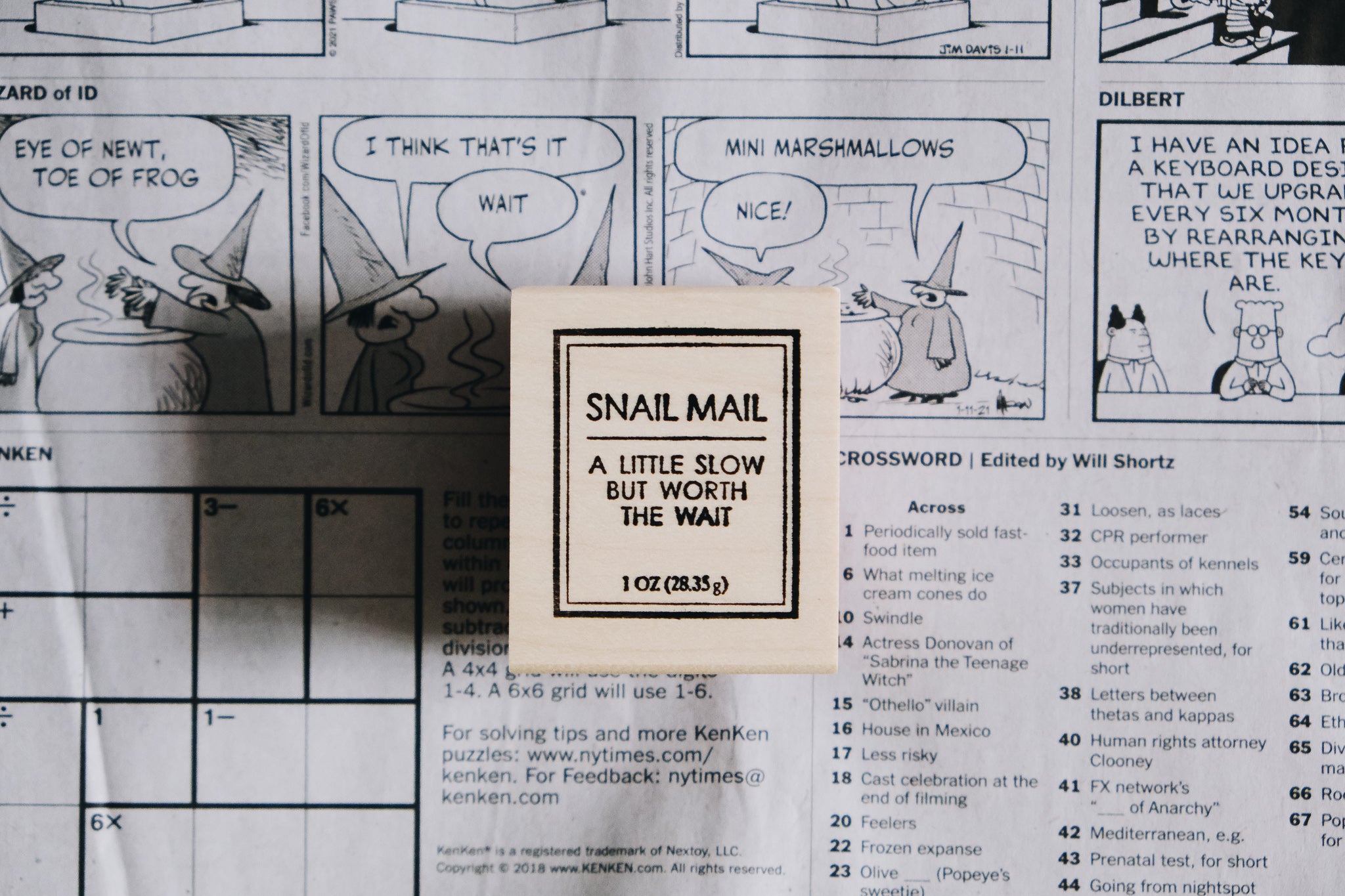 Catslife Press Snail Mail Label Rubber Stamp - Smidapaper Ikigai Shop
