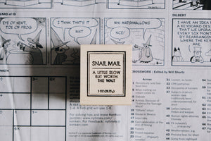 Catslife Press Snail Mail Label Rubber Stamp - Smidapaper Ikigai Shop