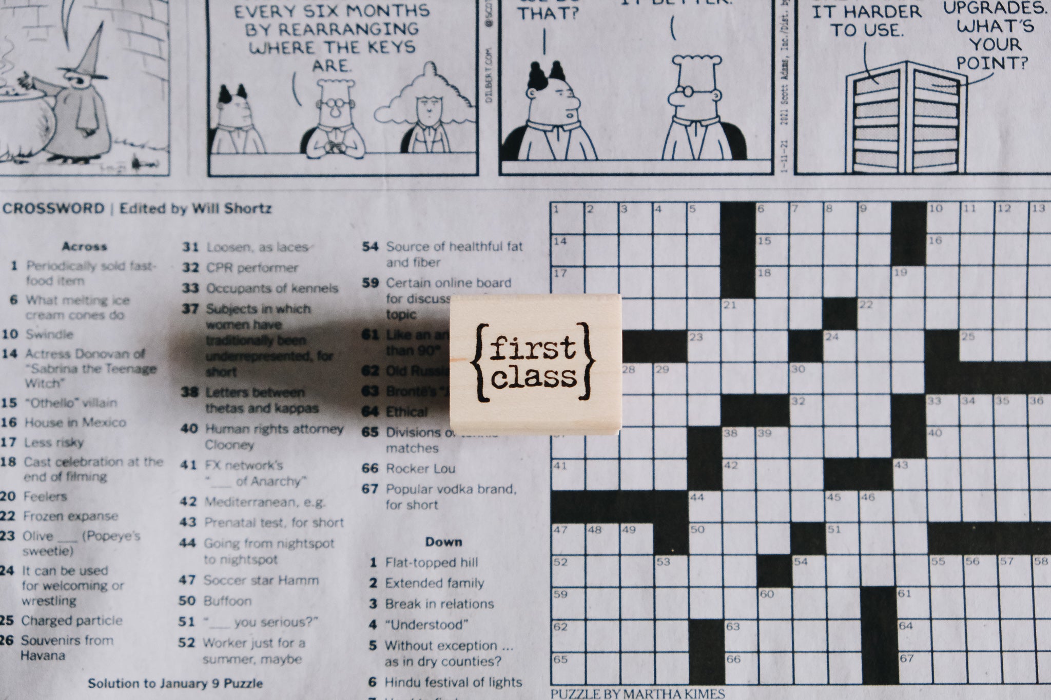 Catslife Press First Class Rubber Stamp - Smidapaper Ikigai Shop