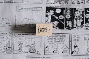 Catslife Press Send Mail Rubber Stamp - Smidapaper Ikigai Shop