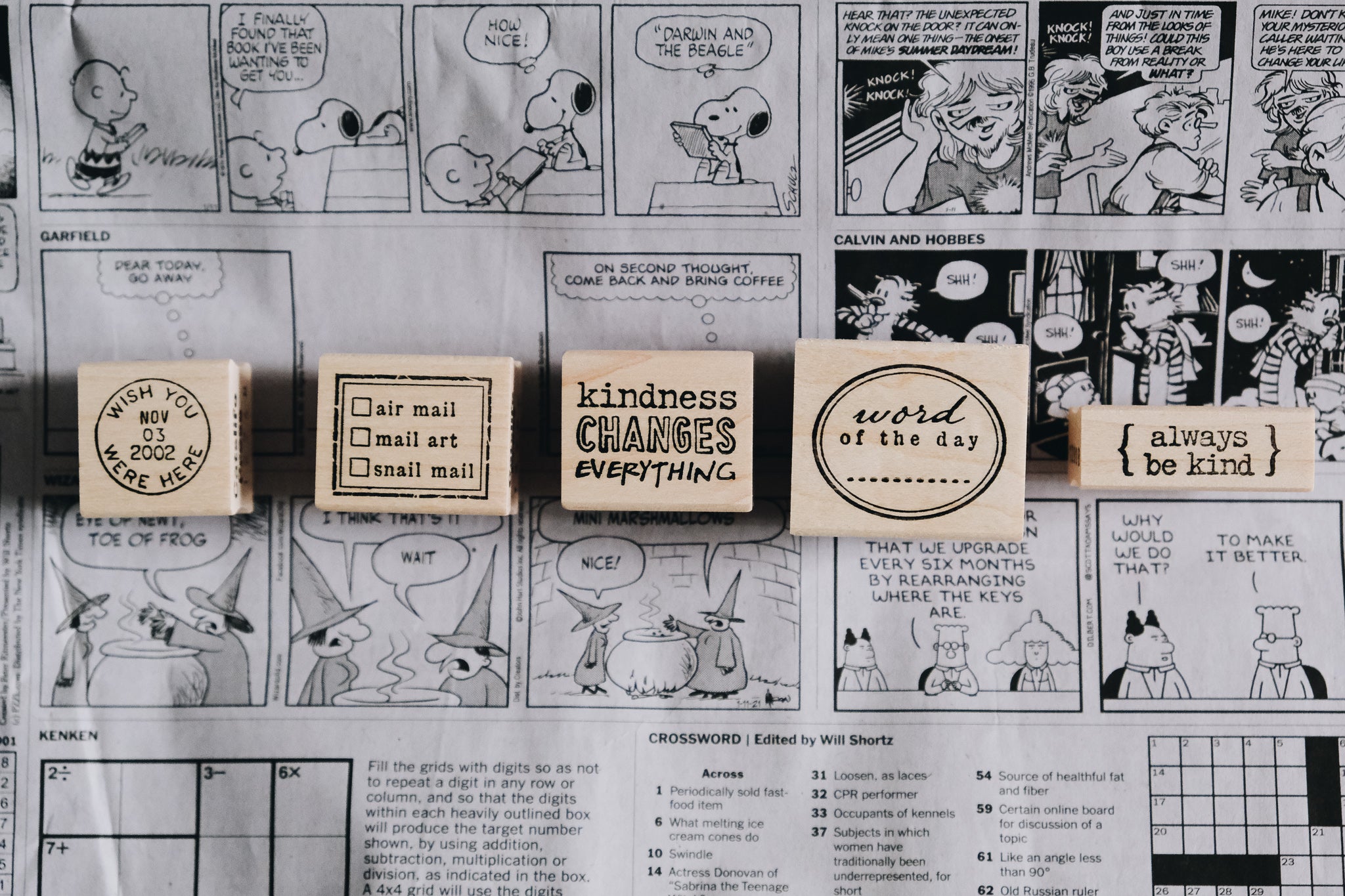 Catslife Press Handle With Care Rubber Stamp - Smidapaper Ikigai Shop