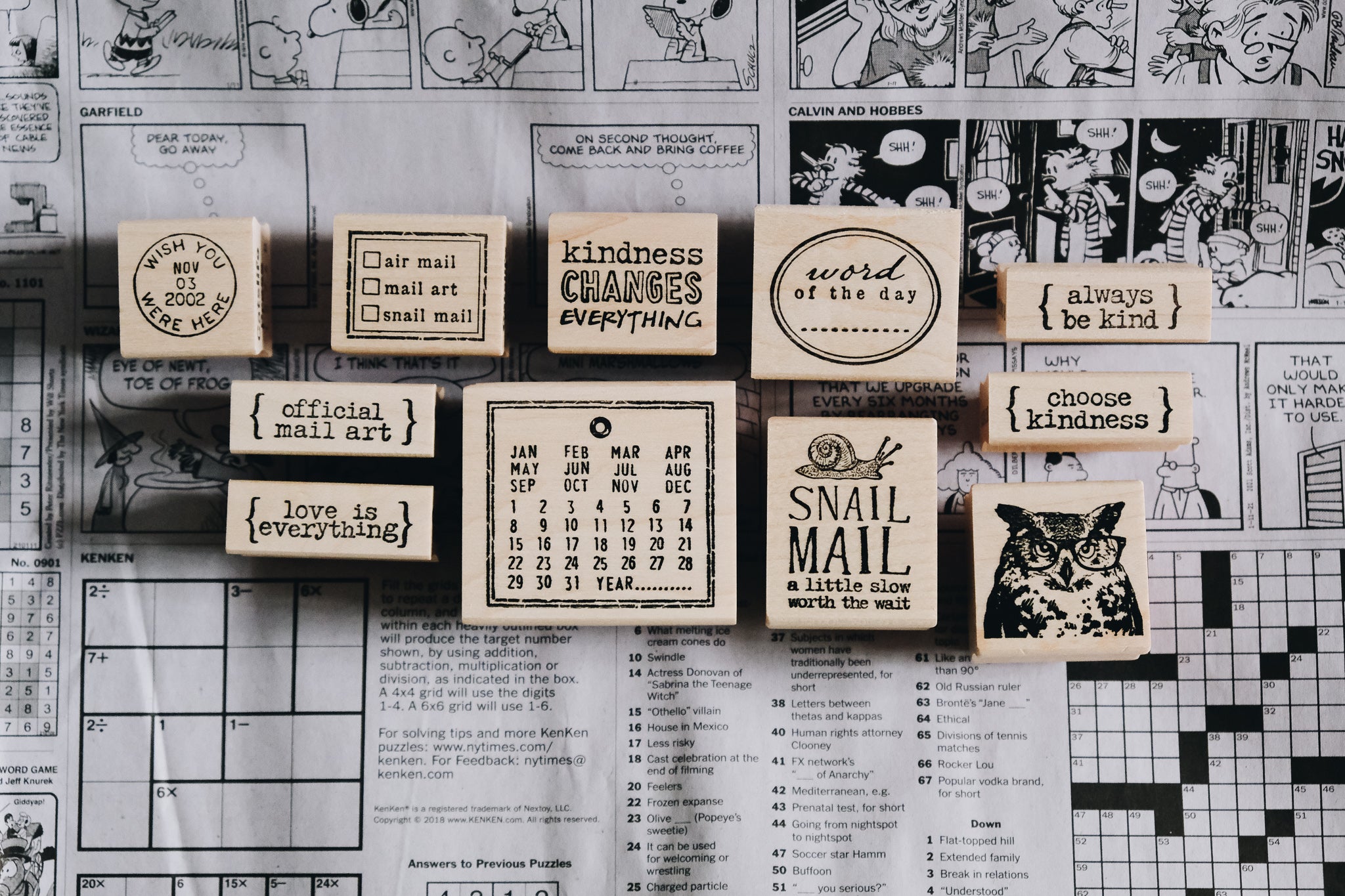 Catslife Press Handle With Care Rubber Stamp - Smidapaper Ikigai Shop