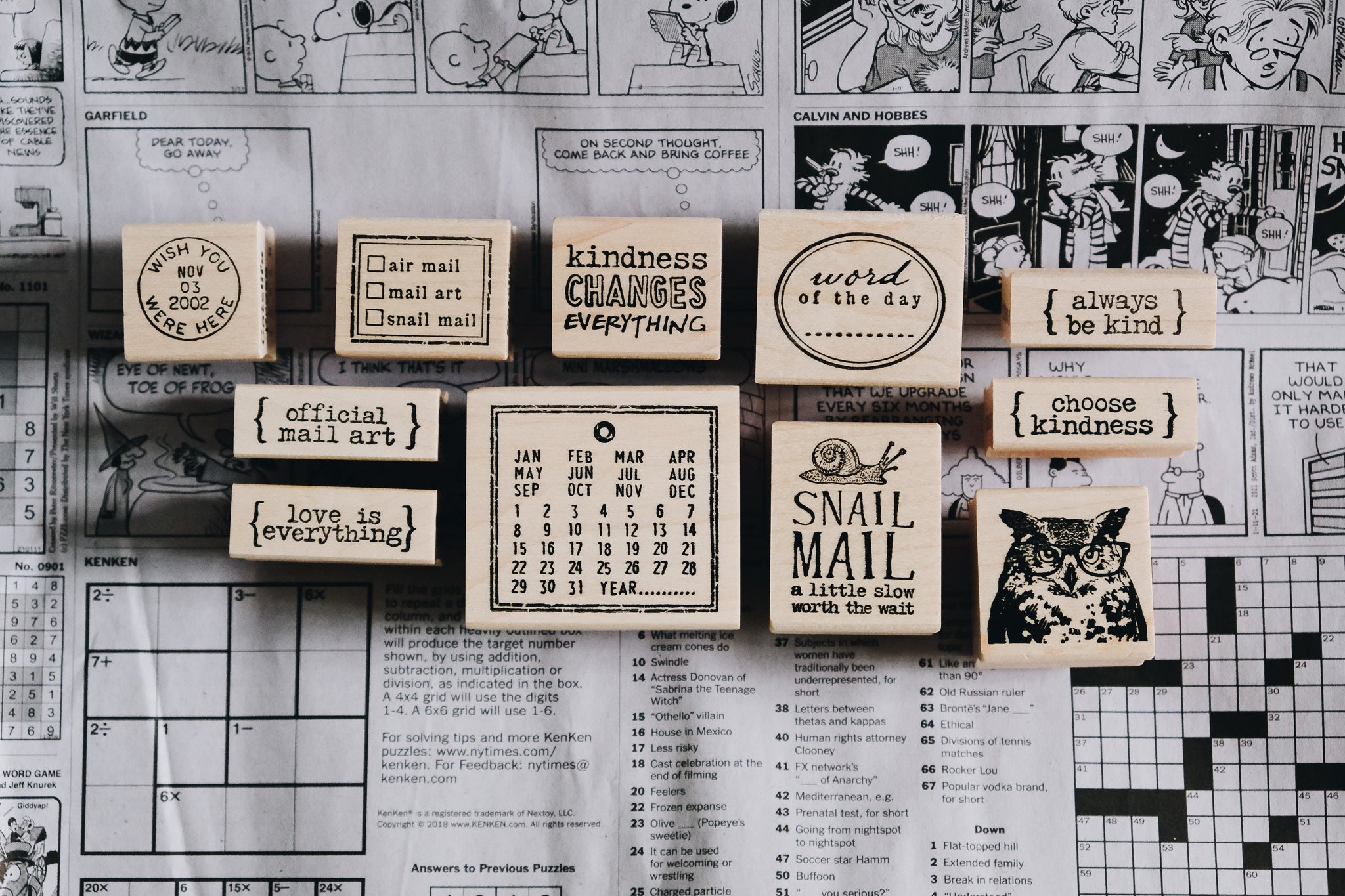 Catslife Press Send Mail Rubber Stamp - Smidapaper Ikigai Shop