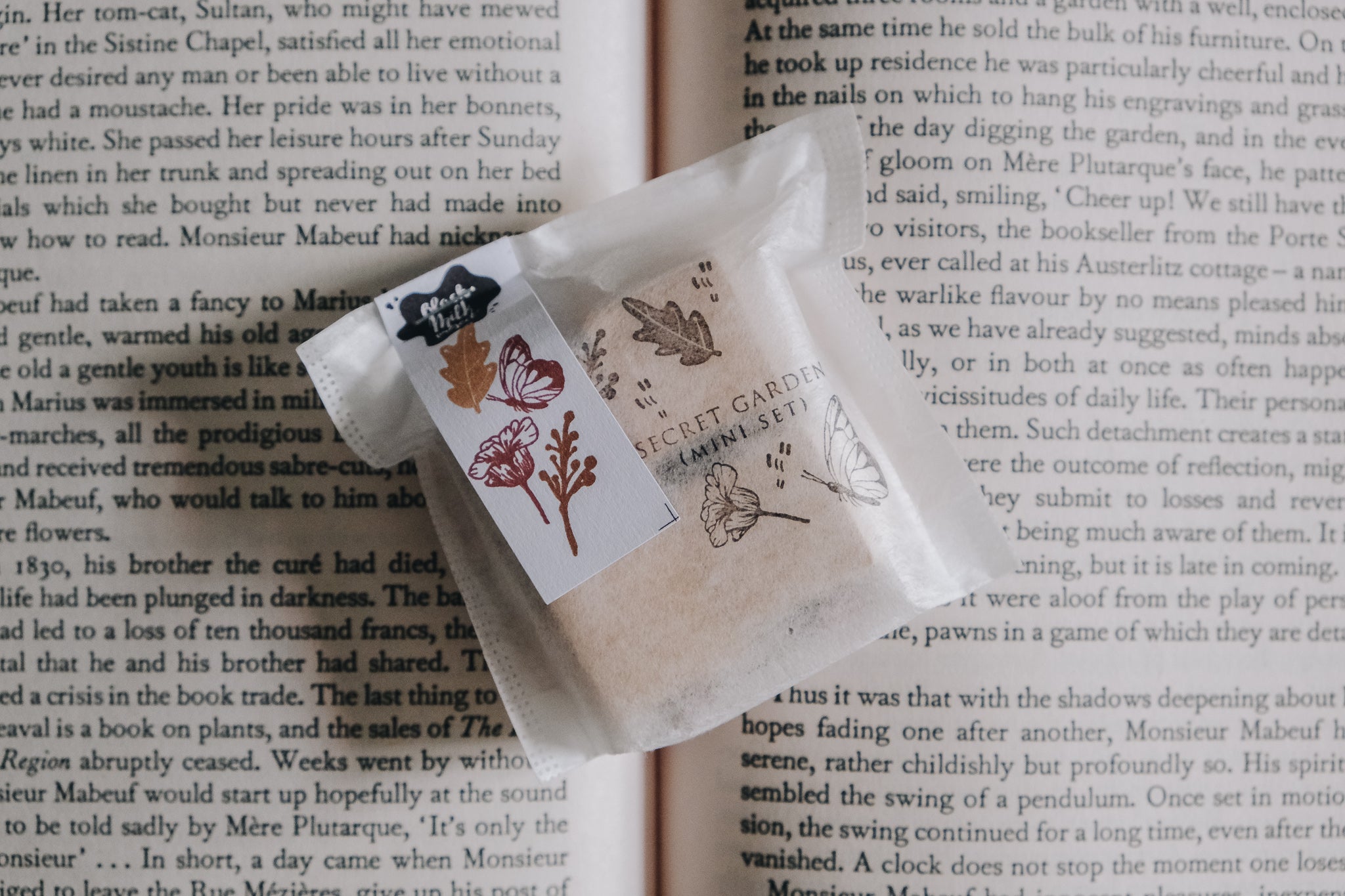 Black Milk Project Rubber Stamp - Secret Garden (Mini Set of 4) - Smidapaper Ikigai Shop