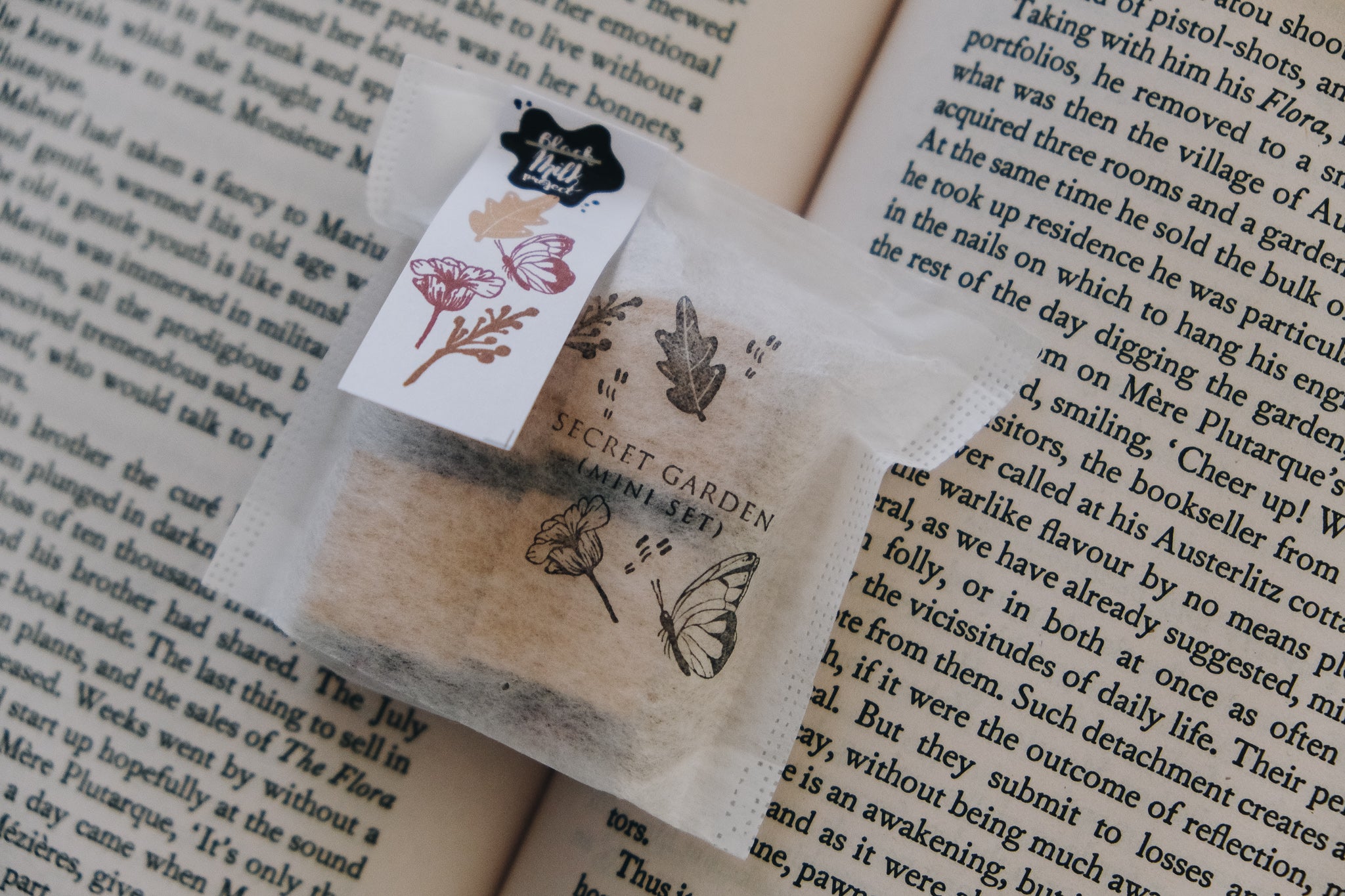 Black Milk Project Rubber Stamp - Secret Garden (Mini Set of 4) - Smidapaper Ikigai Shop