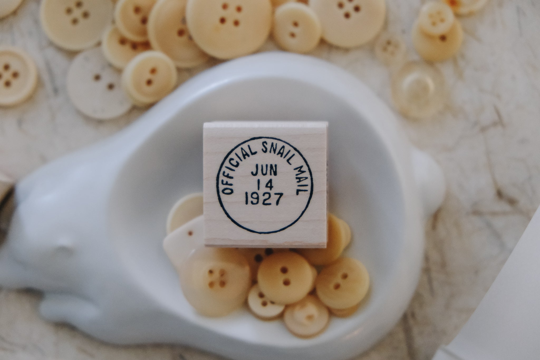 Catslife Press Official Snail Mail Rubber Stamp - Smidapaper Ikigai Shop