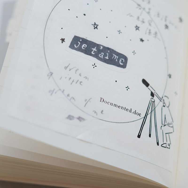 PC 9pt Tiny Text Rubber Stamps (18 types) - Smidapaper Ikigai Shop