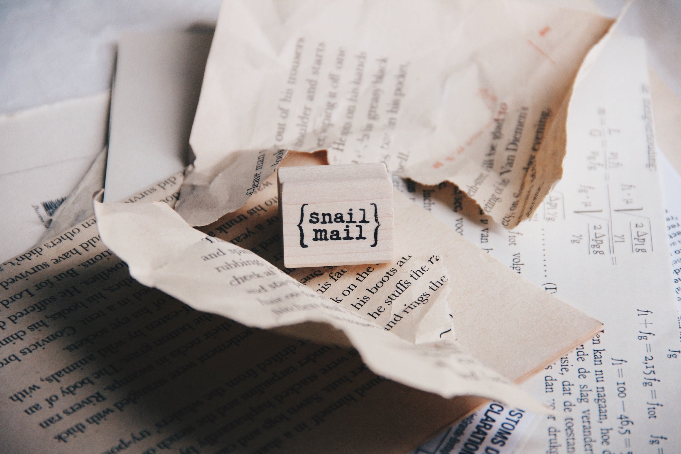 Catslife Press Snail Mail Rubber Stamps - Smidapaper Ikigai Shop