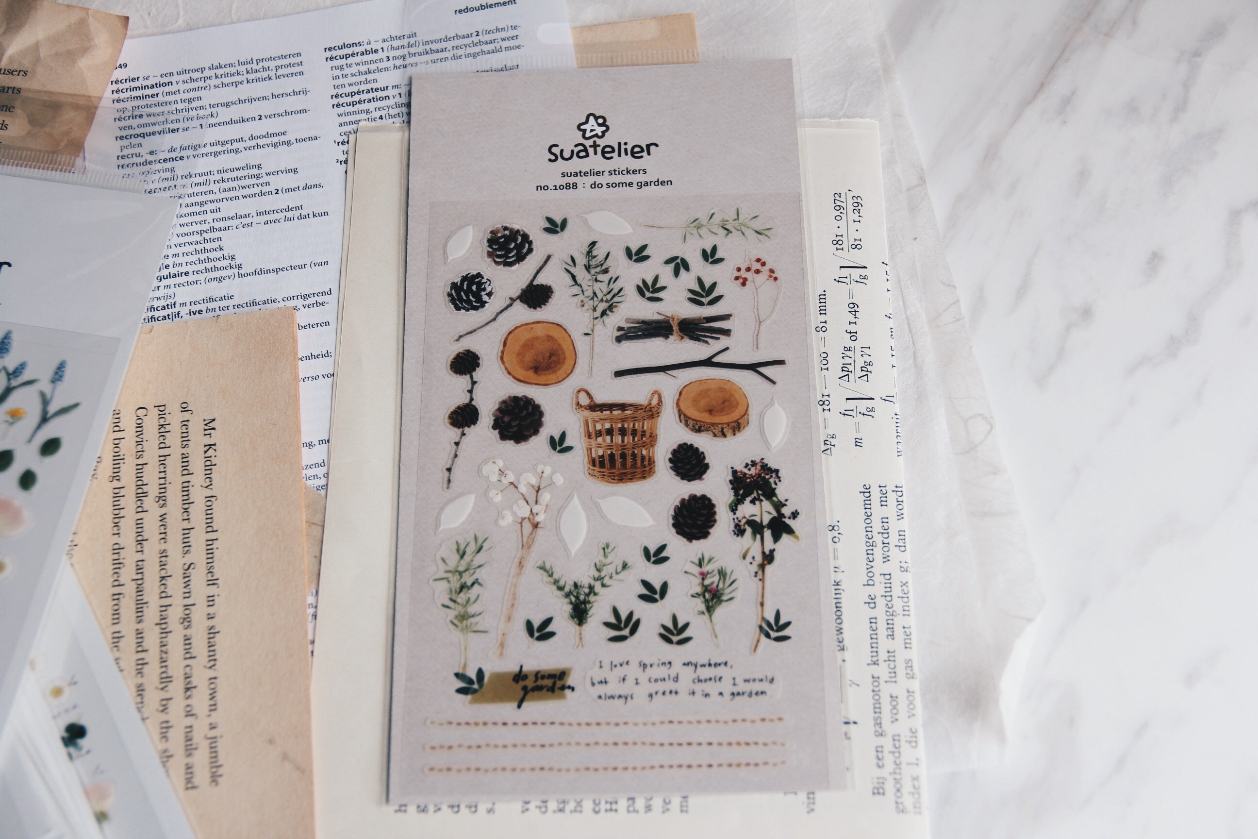 Suatelier Do Some Garden Stickers - Smidapaper Ikigai Shop