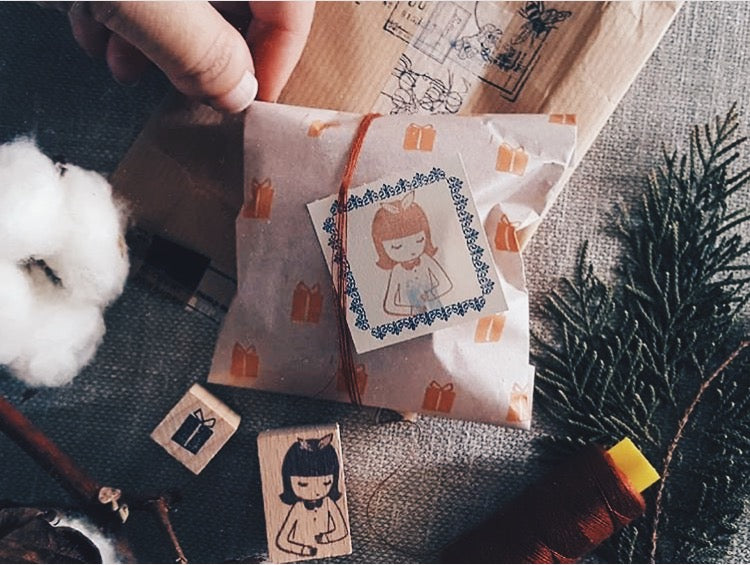 Kurukynki x Msbulat Nanami Rubber Stamp (set of 7) - Smidapaper Ikigai Shop