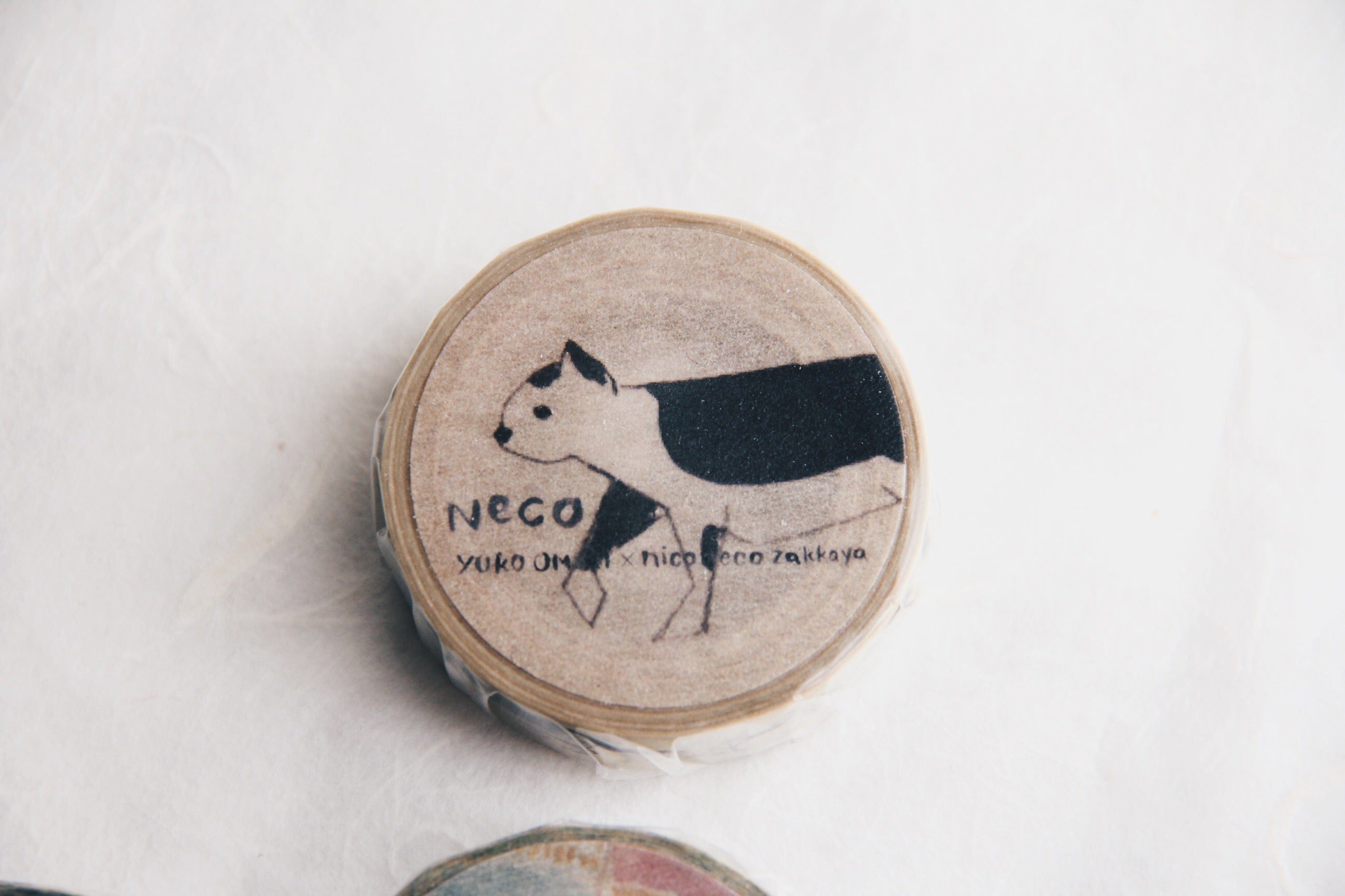 Nico Neco x omoriyuko Fine Japanese Art Washi Tape- Neco - Smidapaper Ikigai Shop