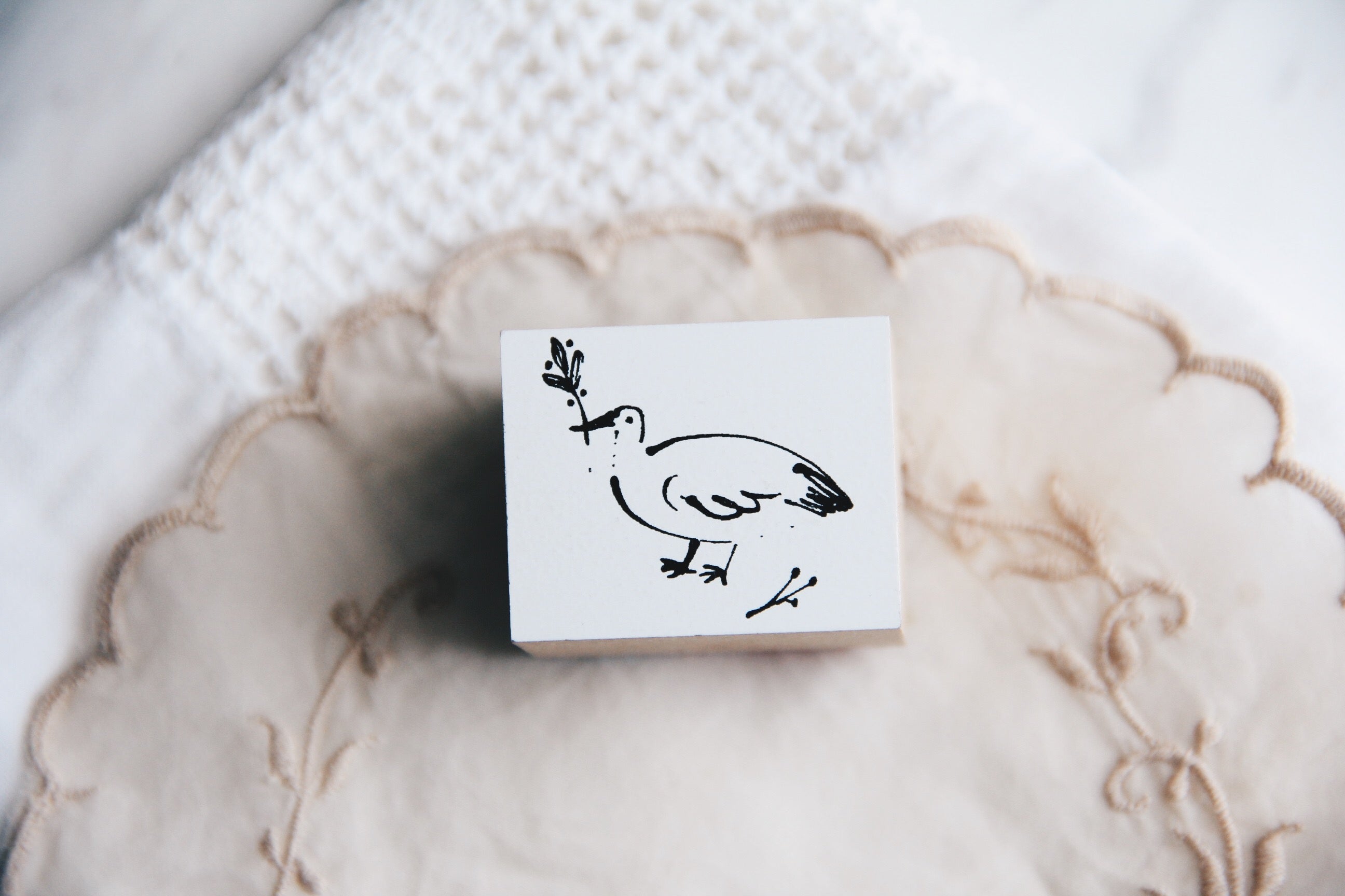 Nico Neco Original Japanese Birdie Rubber Stamp - Smidapaper Ikigai Shop
