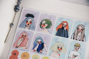 La Dolce Vita Planner Stickers (set of 2) - Smidapaper Ikigai Shop