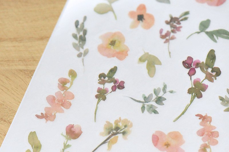 MU Print-On Stickers-092 Flower Field - Smidapaper Ikigai Shop