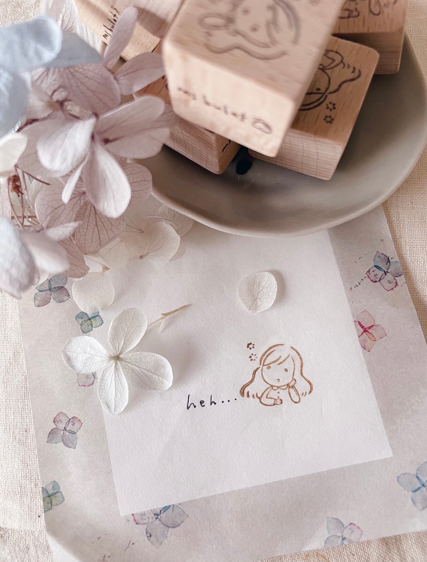 msbulat Heh... Rubber Stamp - Smidapaper Ikigai Shop