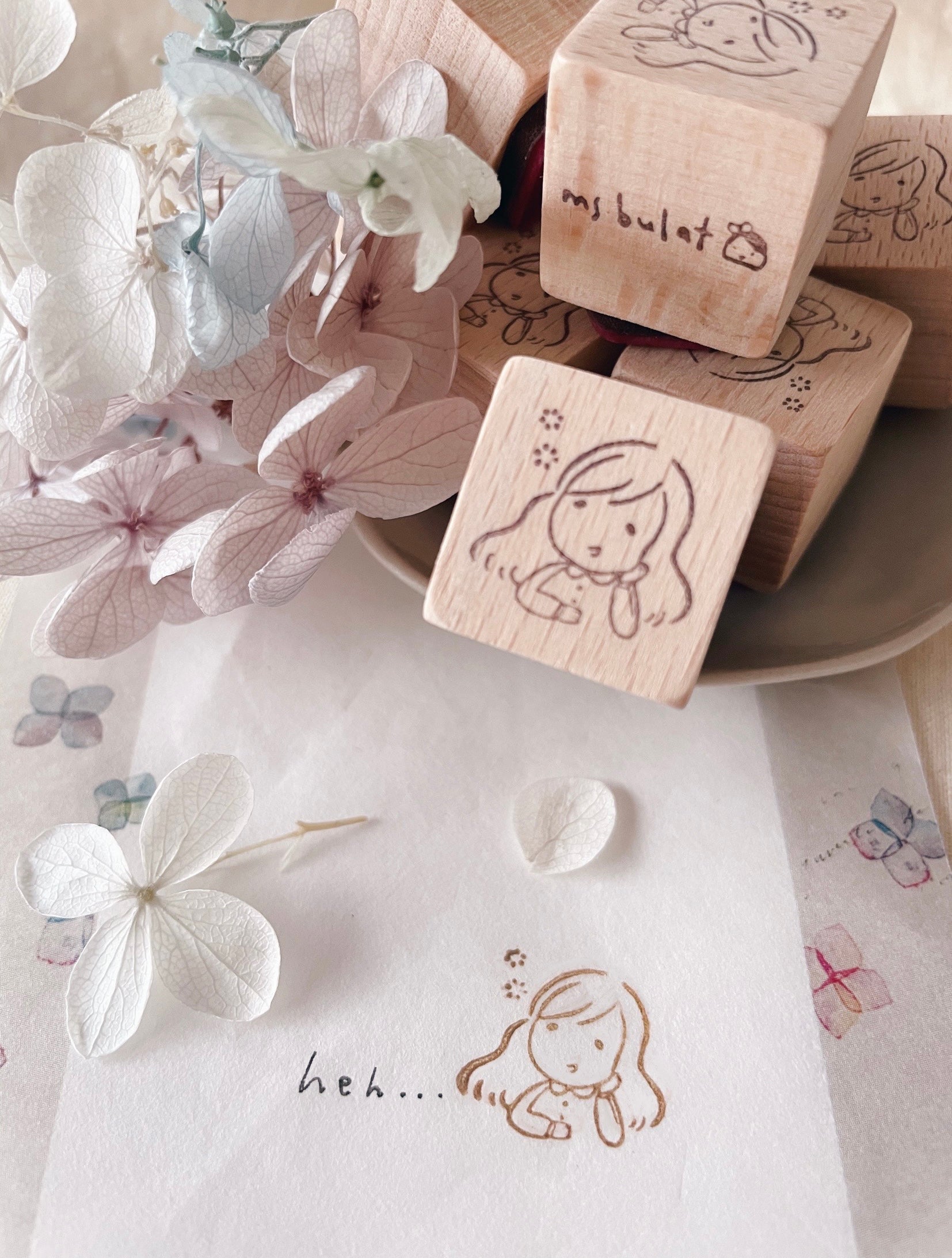 msbulat Heh... Rubber Stamp - Smidapaper Ikigai Shop