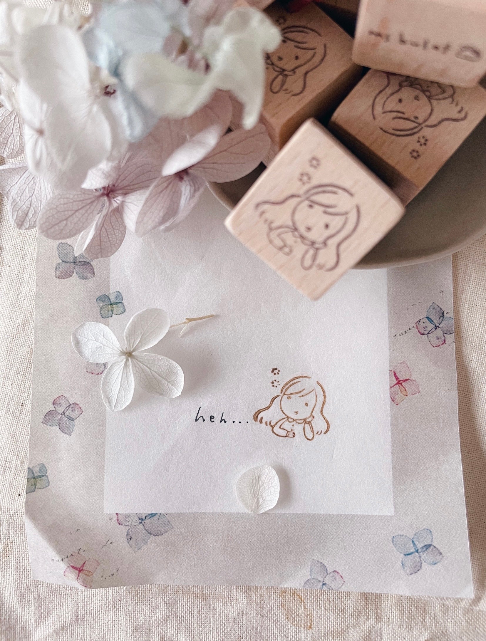 msbulat Heh... Rubber Stamp - Smidapaper Ikigai Shop