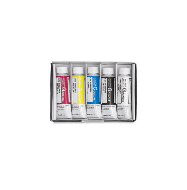 Holbein Artists’ Gouache 5 Colors Set - 15ml tubes - Smidapaper Ikigai Shop