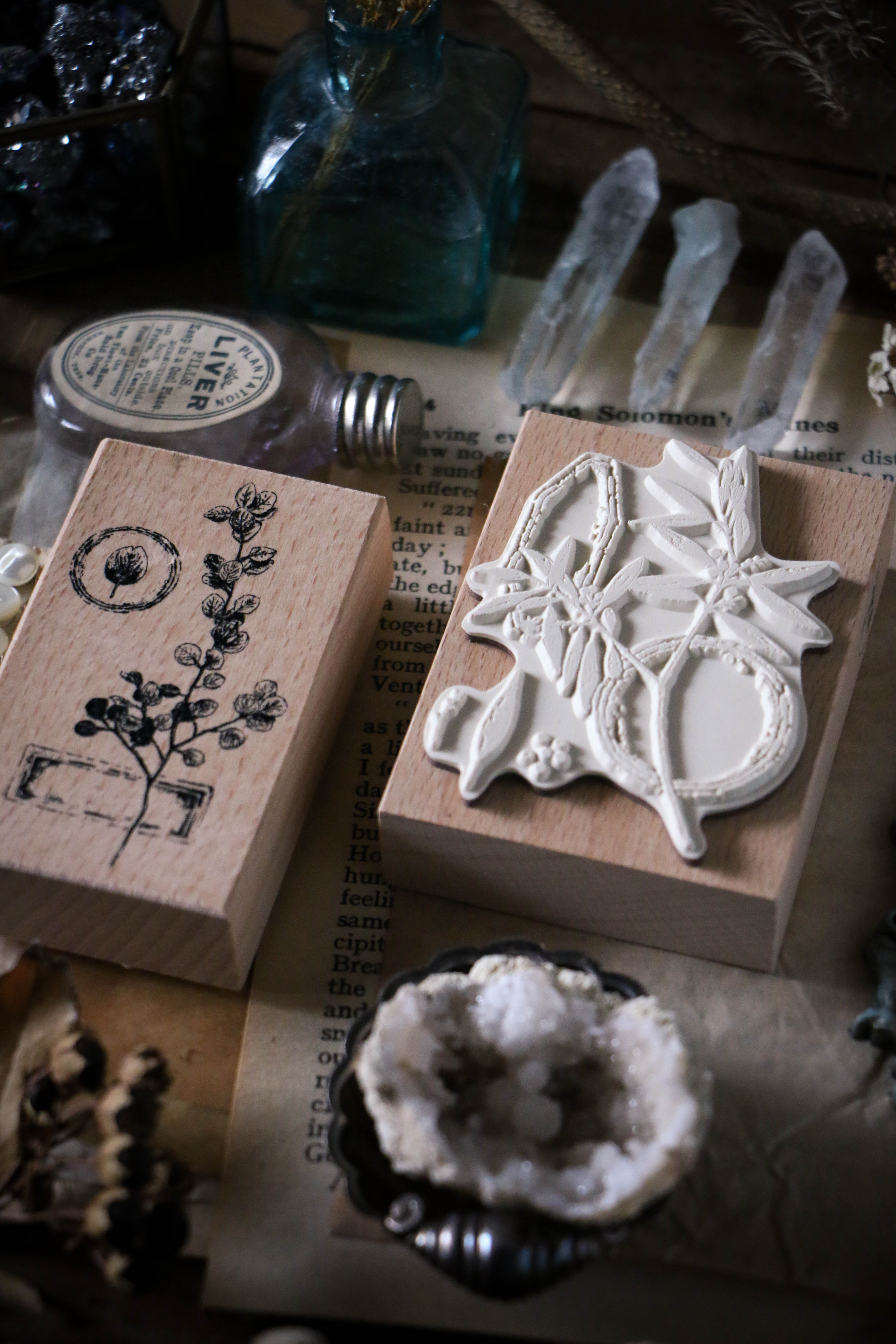 Dried Flower Stamp Set D - Smidapaper Ikigai Shop