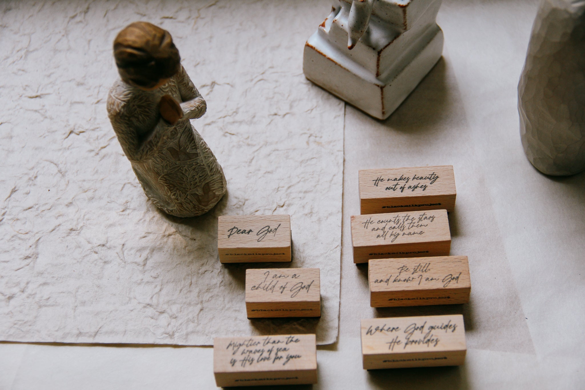 Black Milk Project-Dear God: Mightier Than the Waves Rubber Stamp - Smidapaper Ikigai Shop