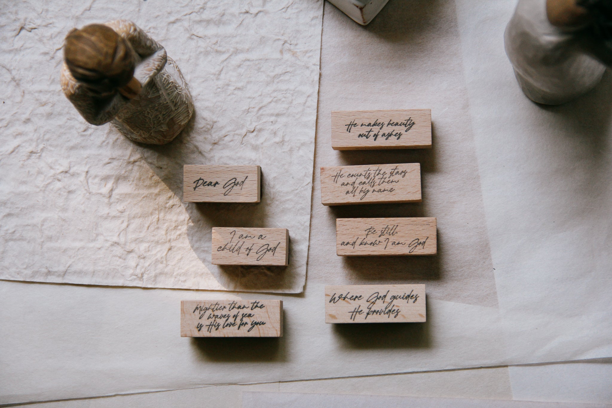 Black Milk Project-Dear God: Mightier Than the Waves Rubber Stamp - Smidapaper Ikigai Shop