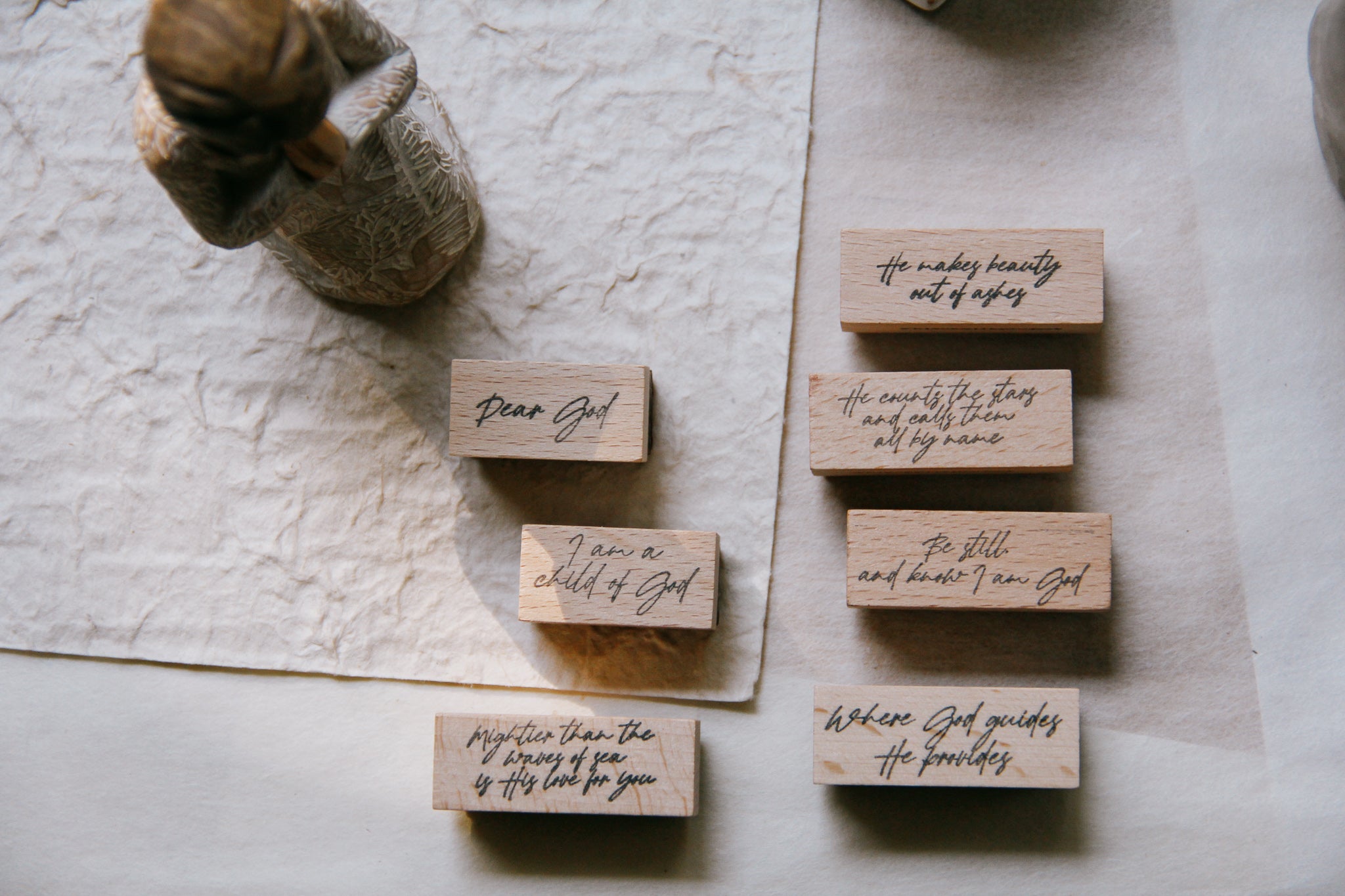 Black Milk Project-Dear God: Mightier Than the Waves Rubber Stamp - Smidapaper Ikigai Shop