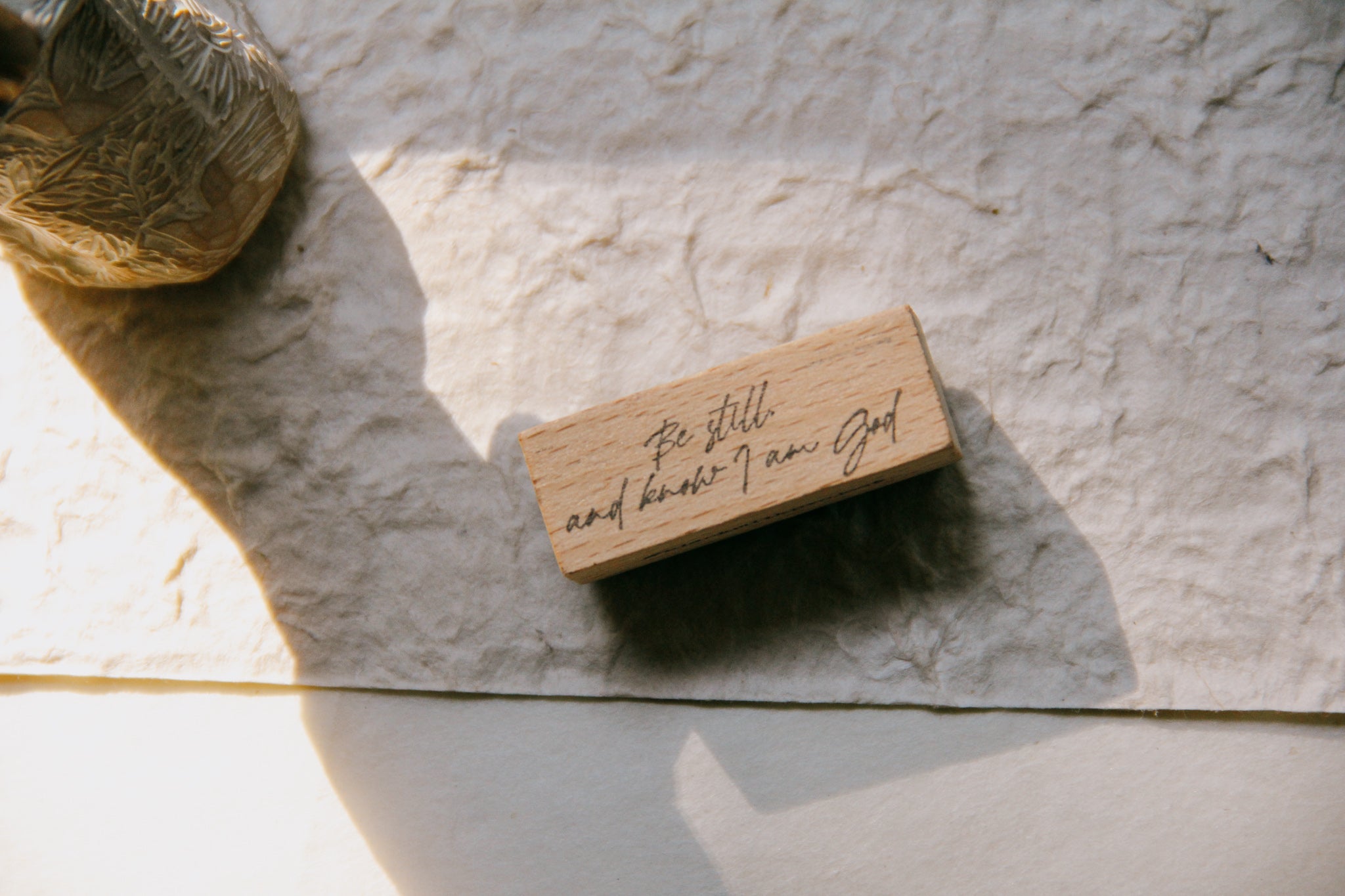 Black Milk Project-Dear God: Be Still and Know Rubber Stamp - Smidapaper Ikigai Shop