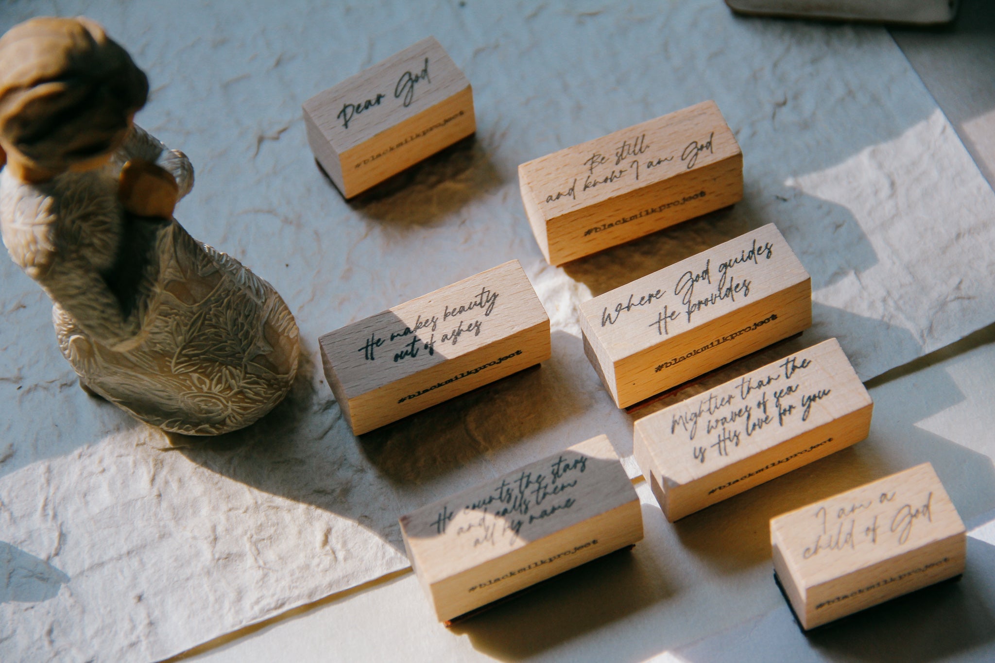 Black Milk Project-Dear God: Mightier Than the Waves Rubber Stamp - Smidapaper Ikigai Shop