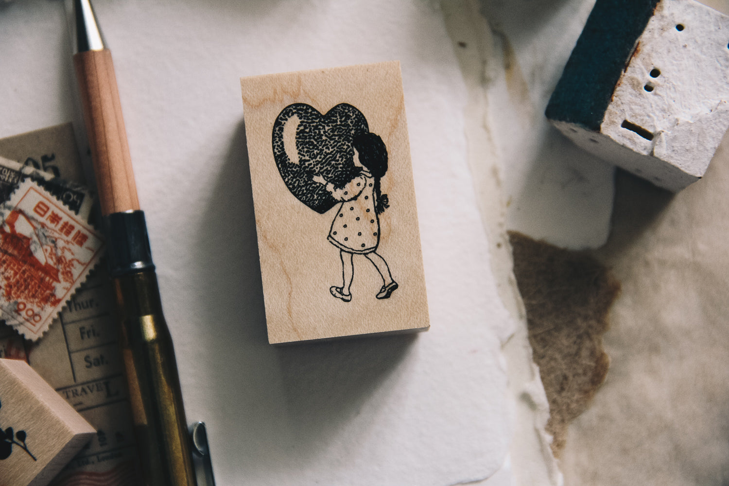 Girl with Heart - Smidapaper Ikigai Shop