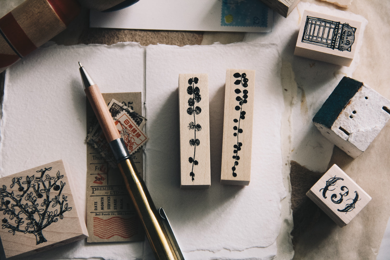 Liana (botanical stamp no. 8) - Smidapaper Ikigai Shop