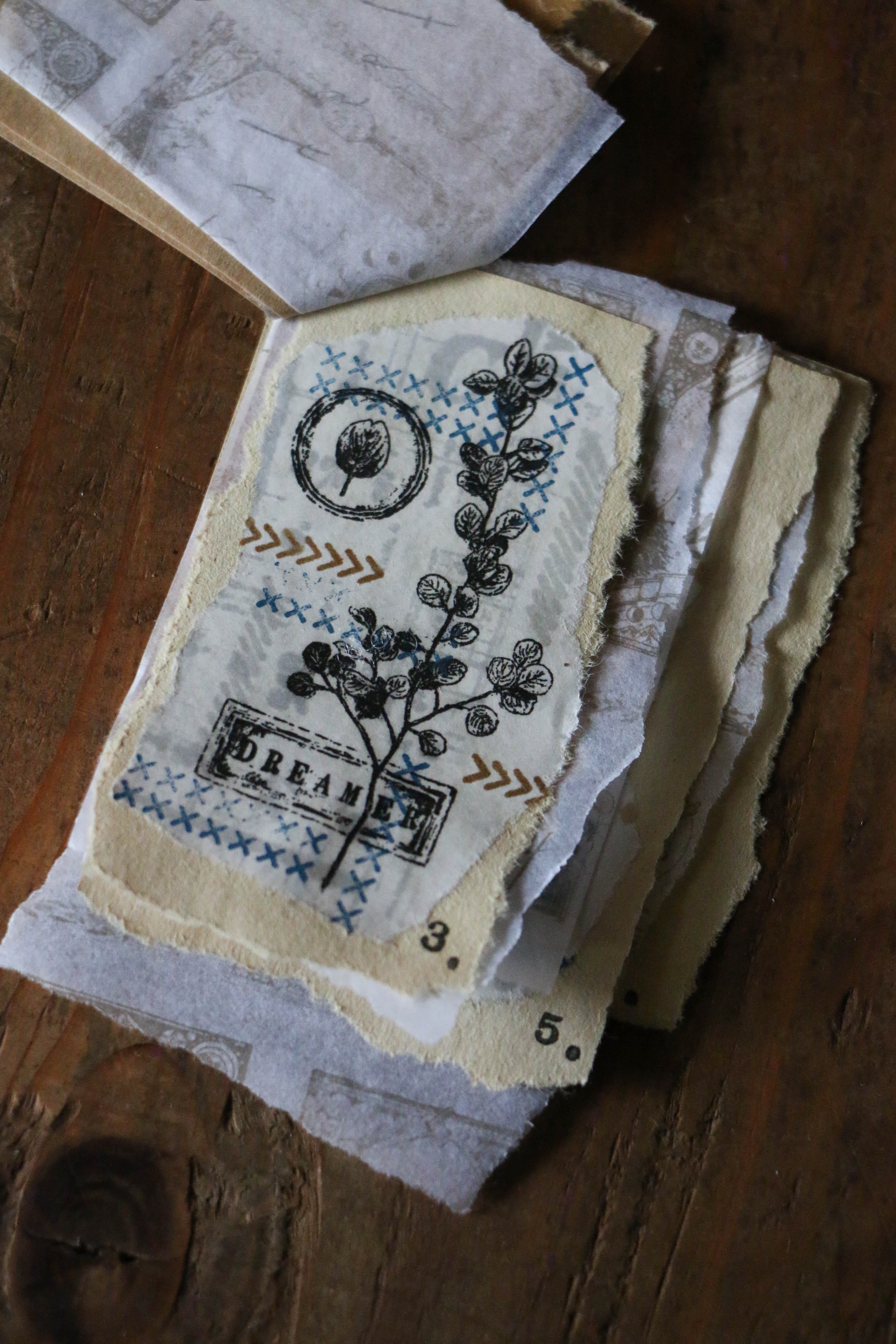 Dried Flower Stamp Set D - Smidapaper Ikigai Shop