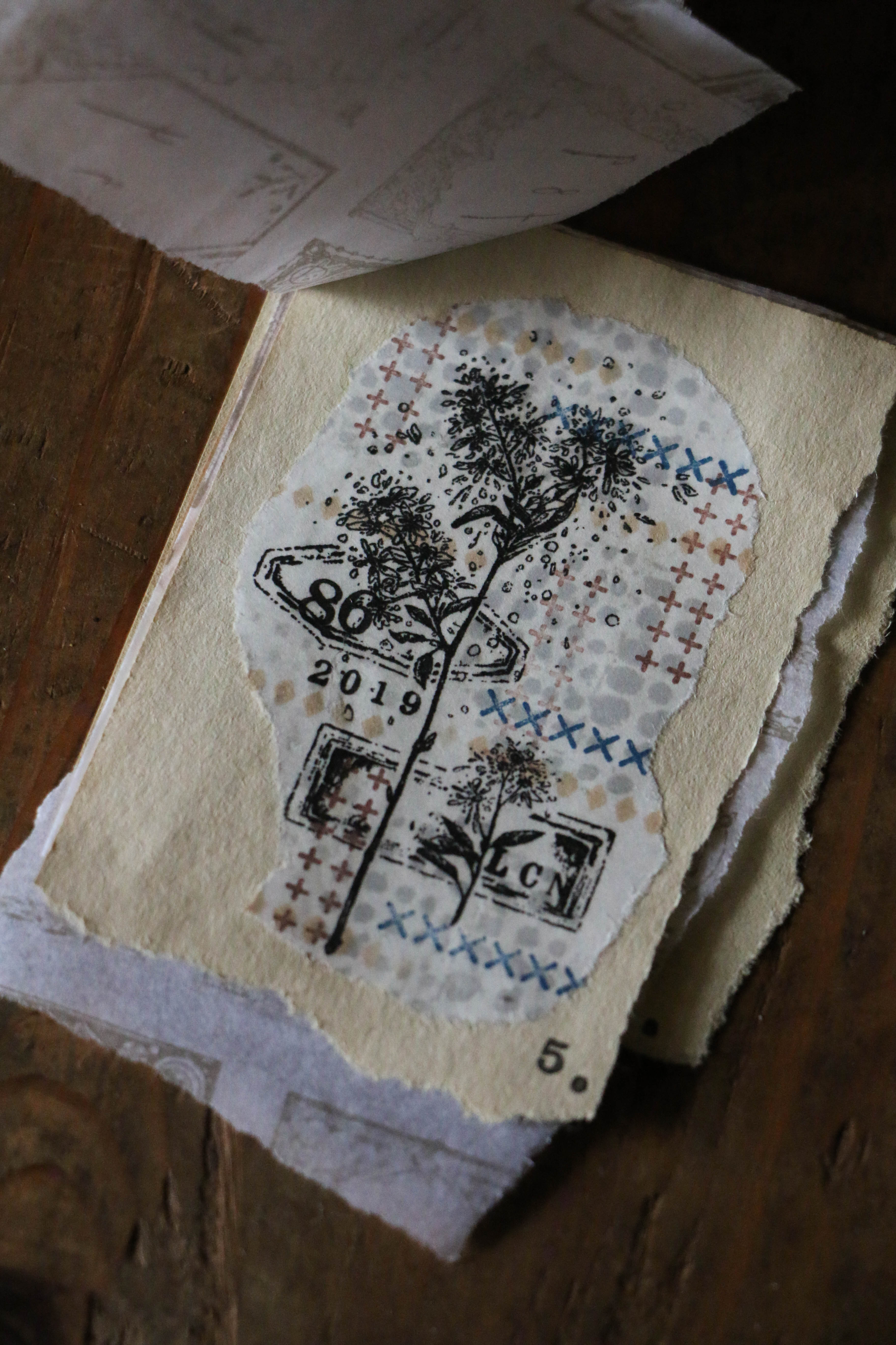 Dried Flower Stamp Set C - Smidapaper Ikigai Shop
