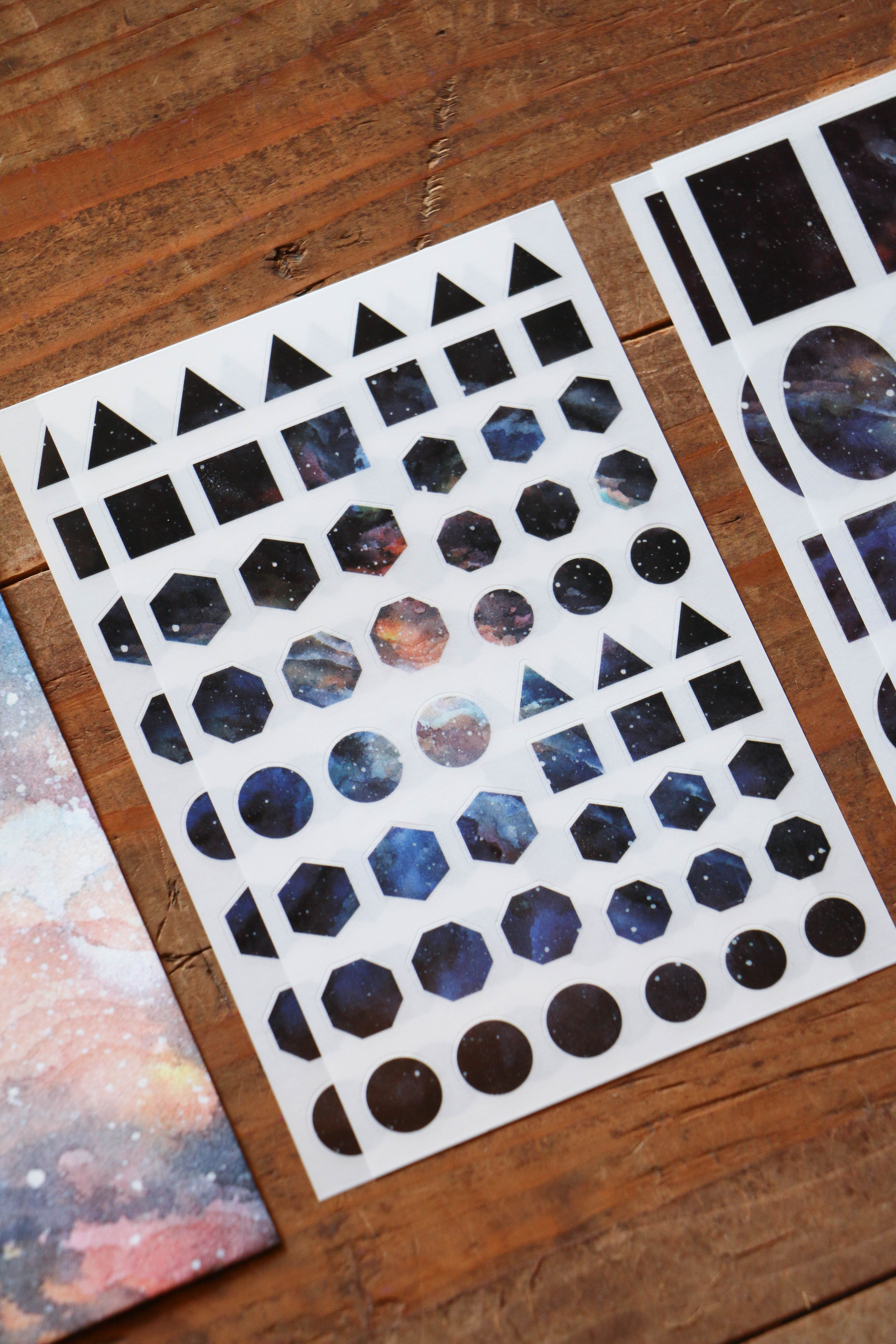 Print-On Stickers: Purple Cosmos - Smidapaper Ikigai Shop