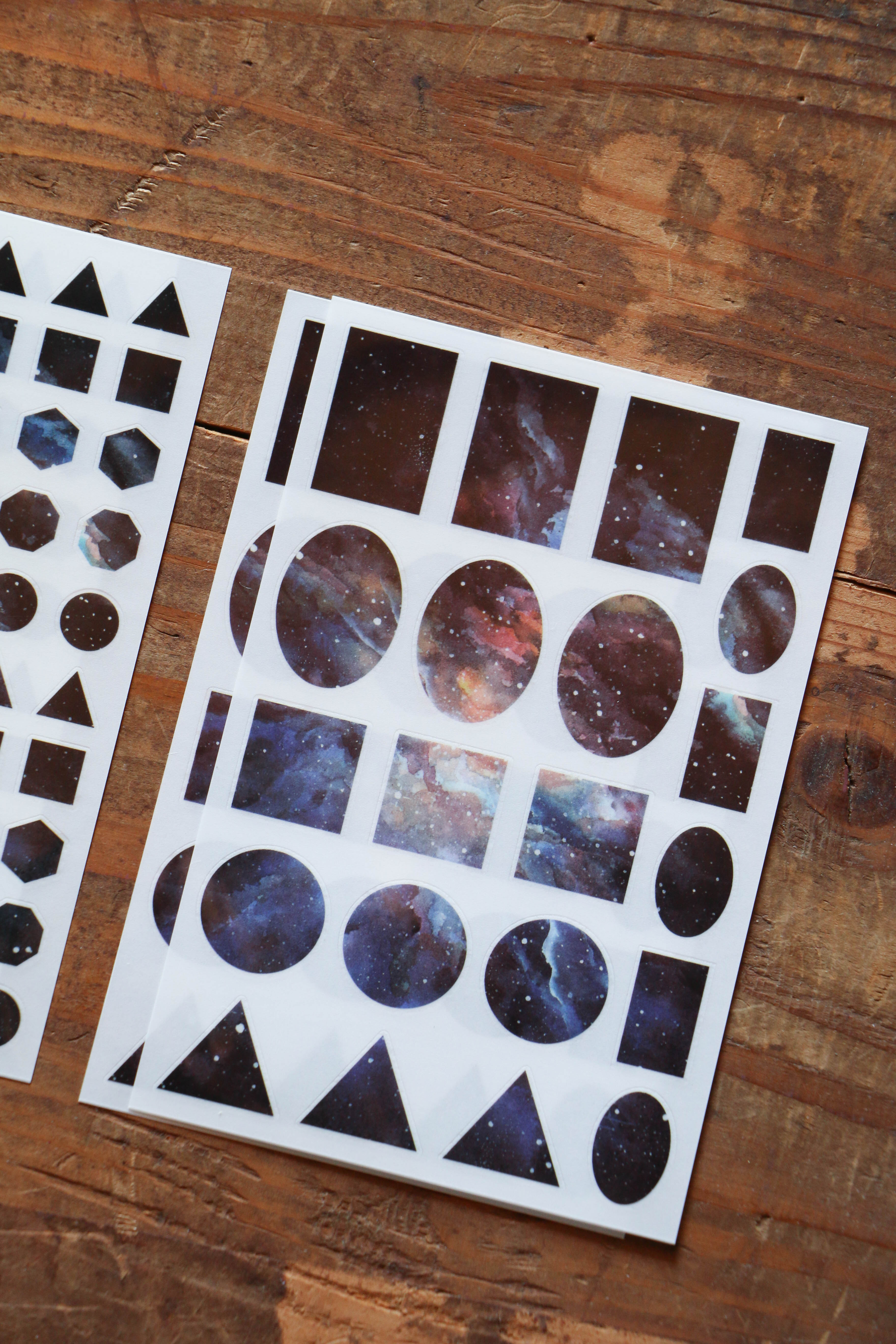 Print-On Stickers: Purple Cosmos - Smidapaper Ikigai Shop