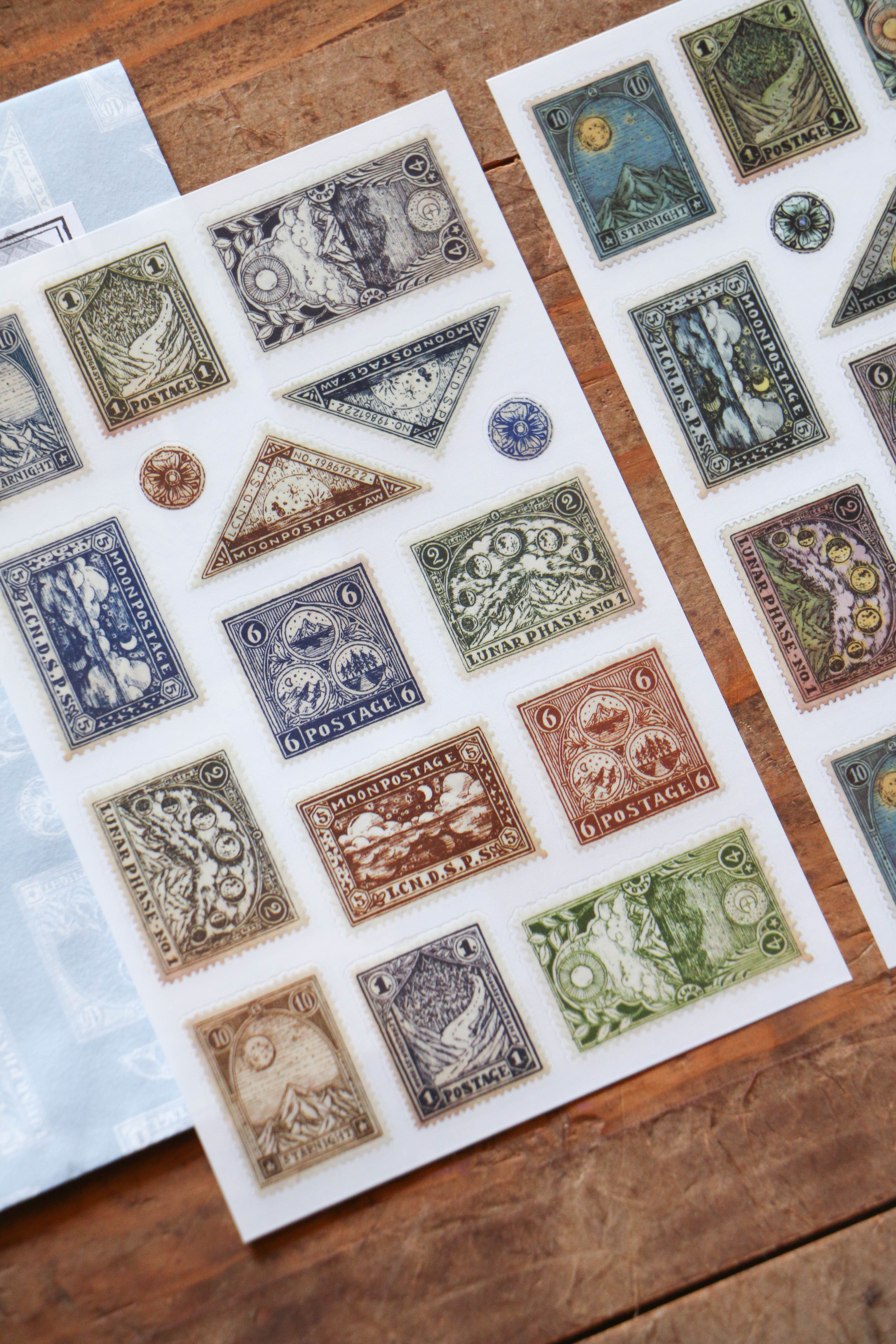 Print-On Stickers: Postage Stamp - Smidapaper Ikigai Shop