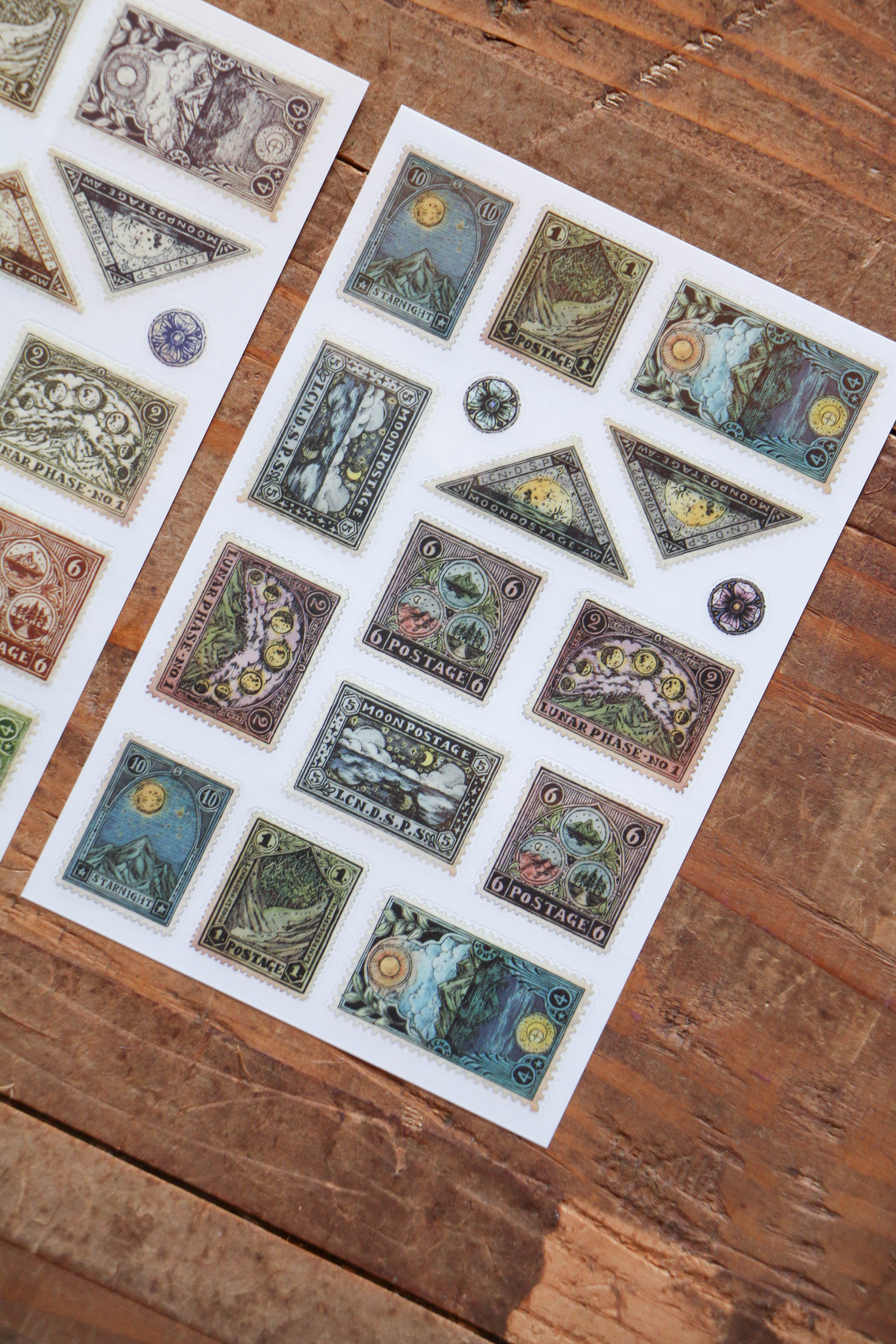 Print-On Stickers: Postage Stamp - Smidapaper Ikigai Shop