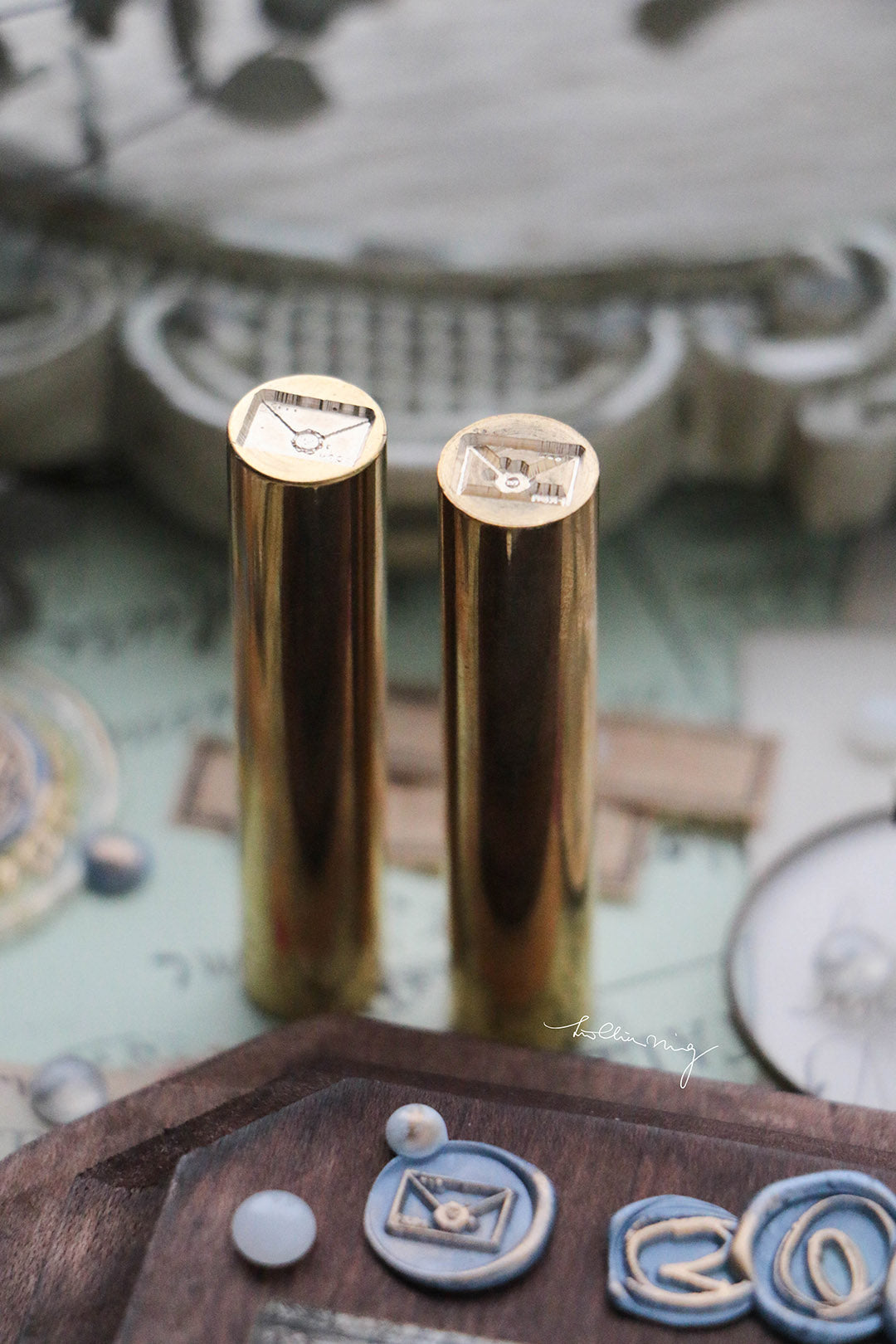 Mail Mini Wax Seal Stamp (2 designs) - Smidapaper Ikigai Shop
