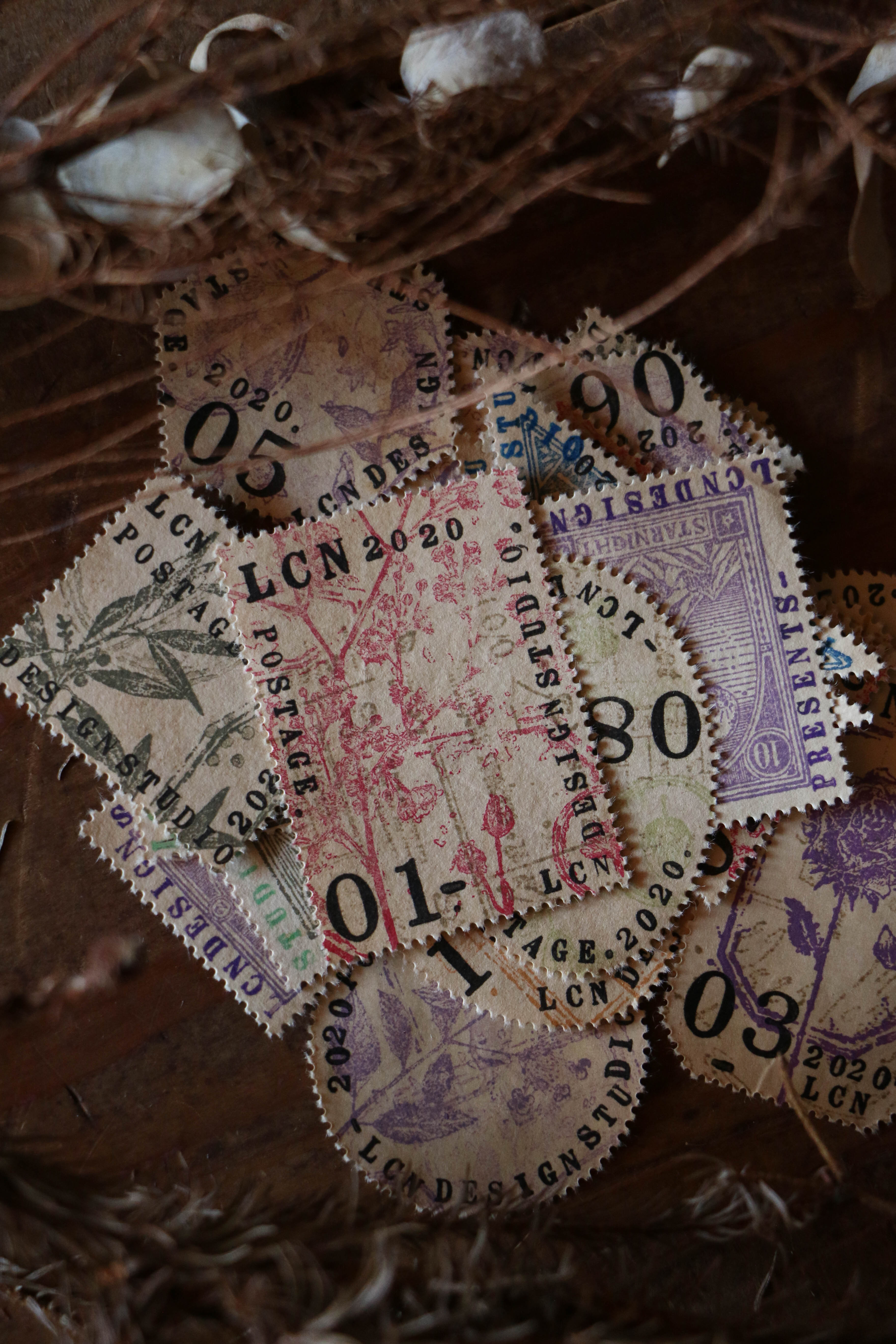 Dried Flower Stamp Set A - Smidapaper Ikigai Shop
