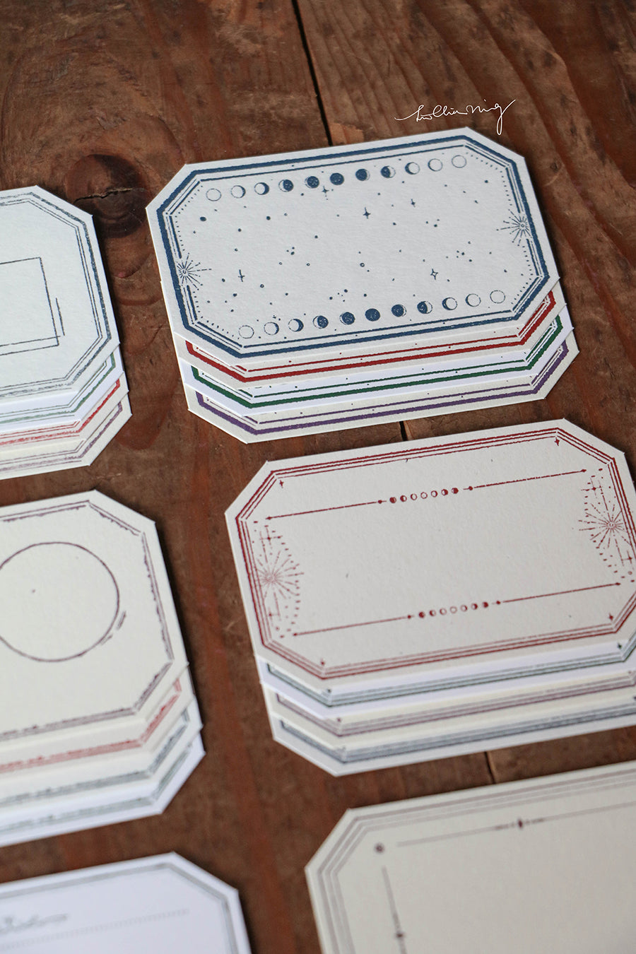 Letterpress Vintage Tag Set B (Labels) - Smidapaper Ikigai Shop